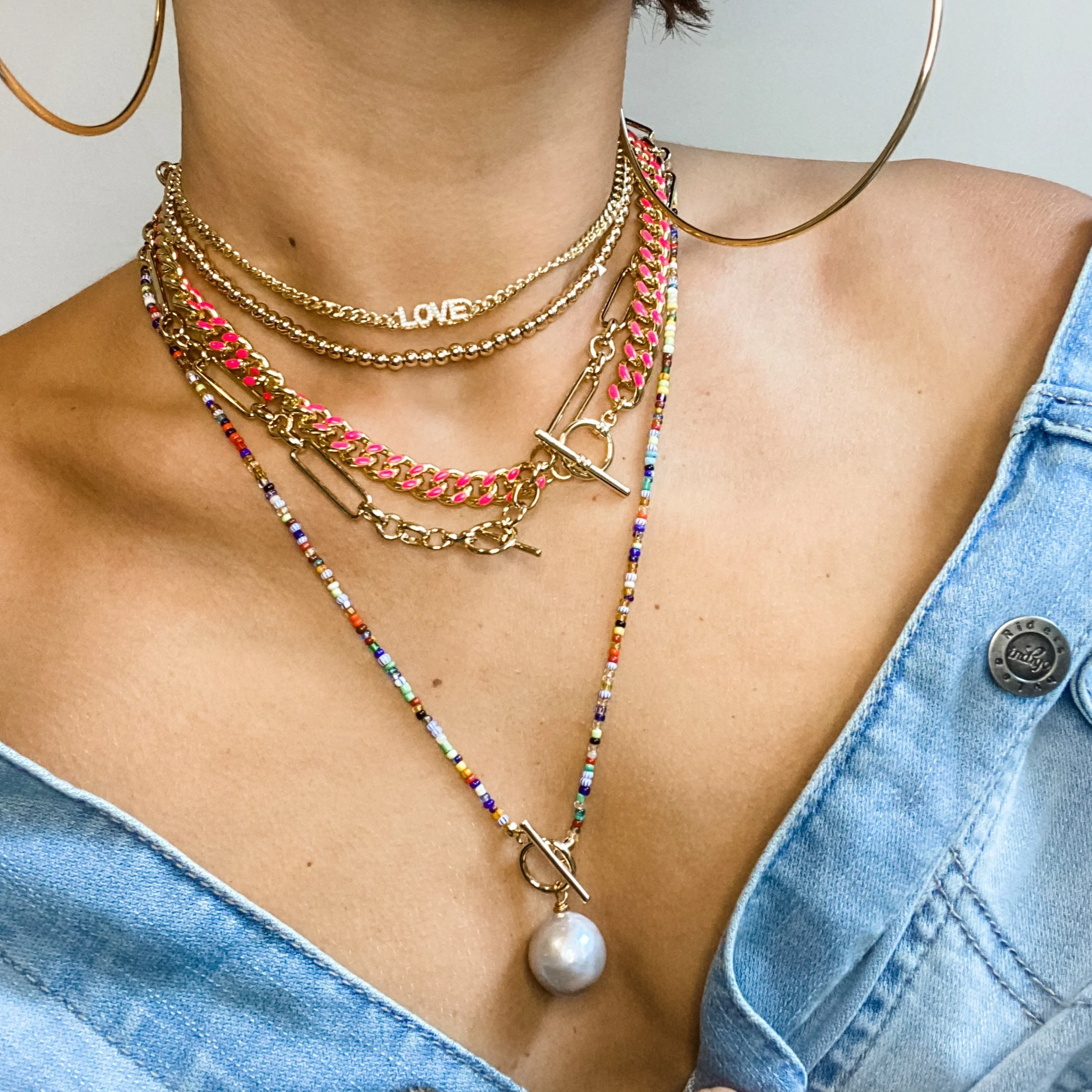 Beaded Pearl Necklace - Image 4