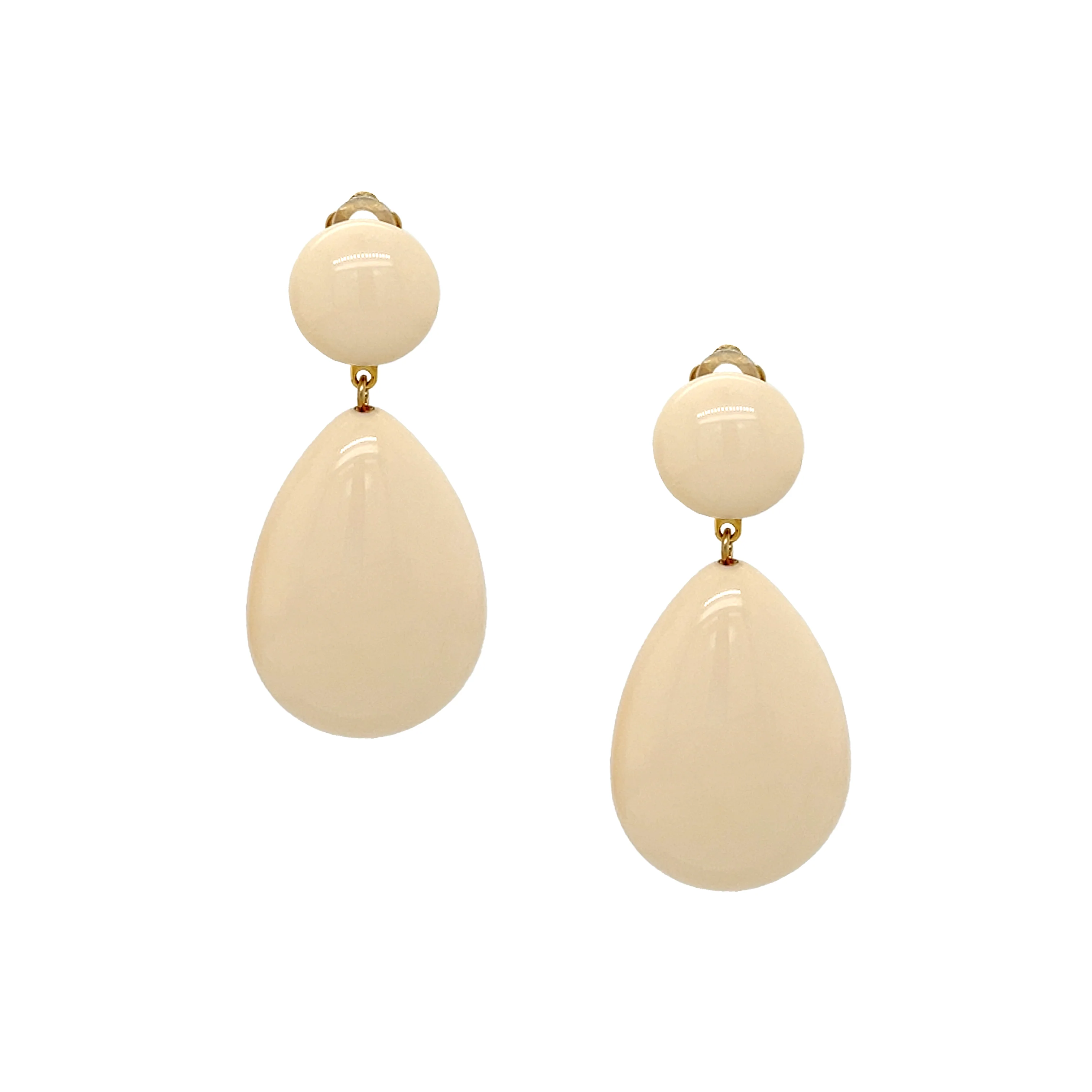 Teardrop Clip On Earrings
