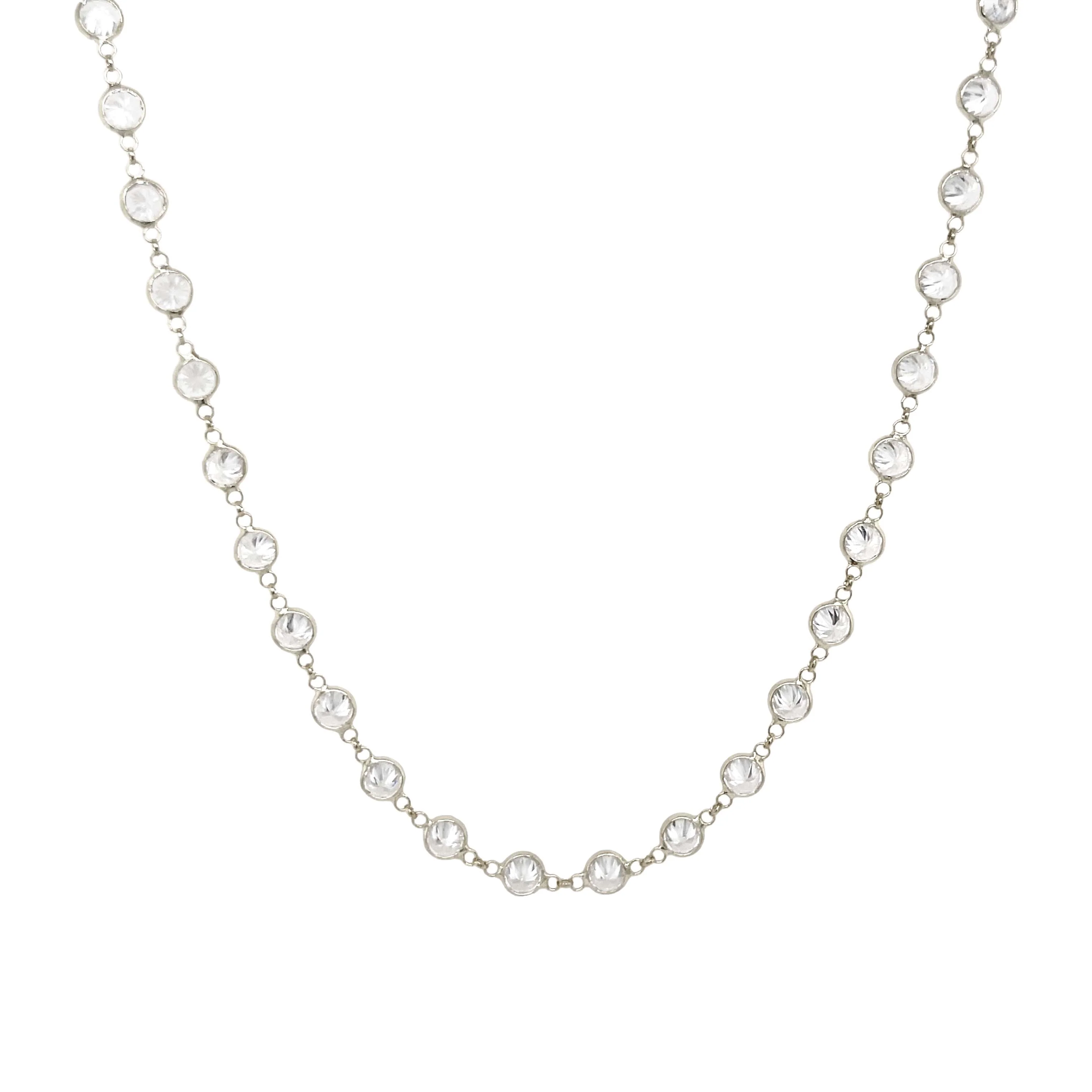Bezel Station Necklace