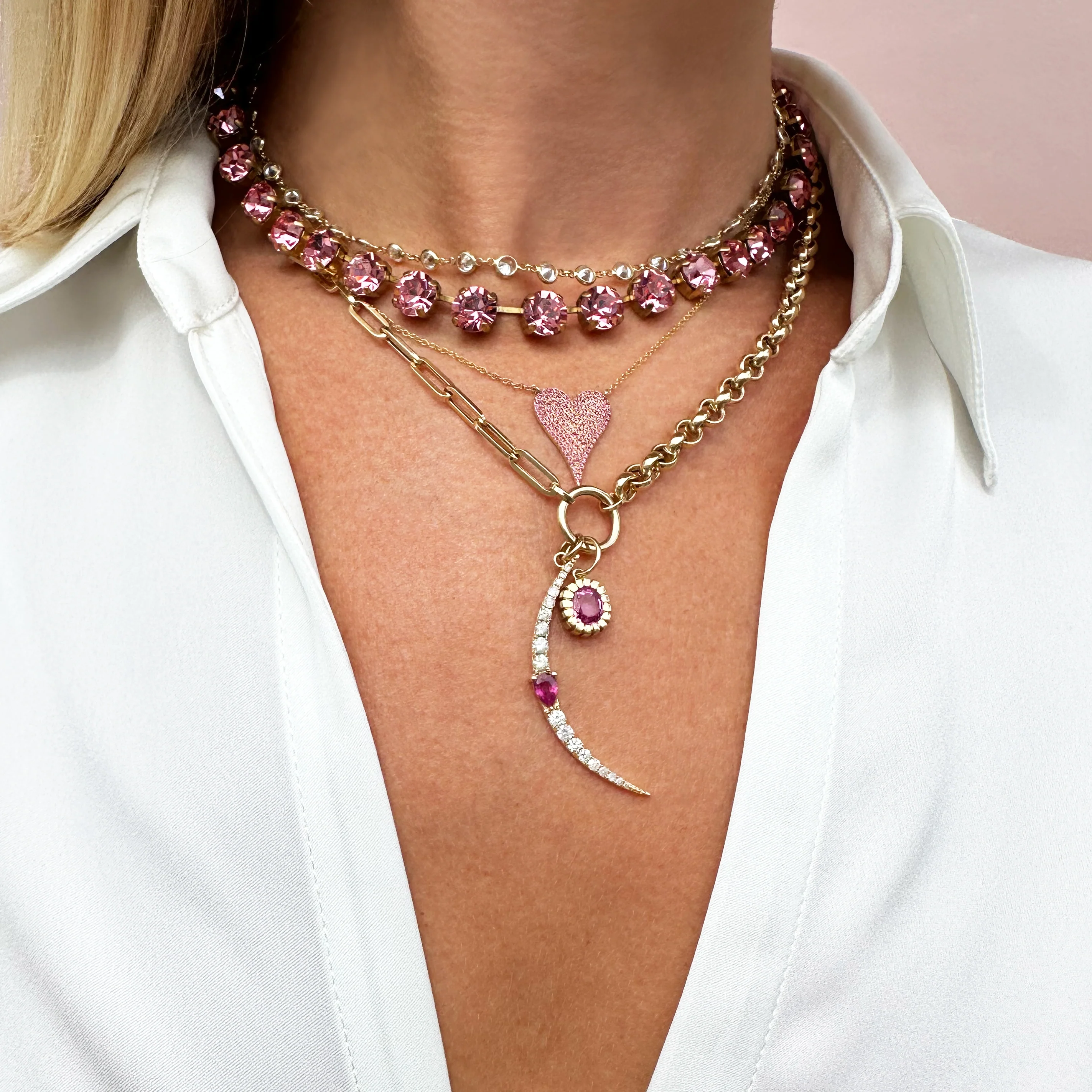 Bezel Station Necklace - Image 2