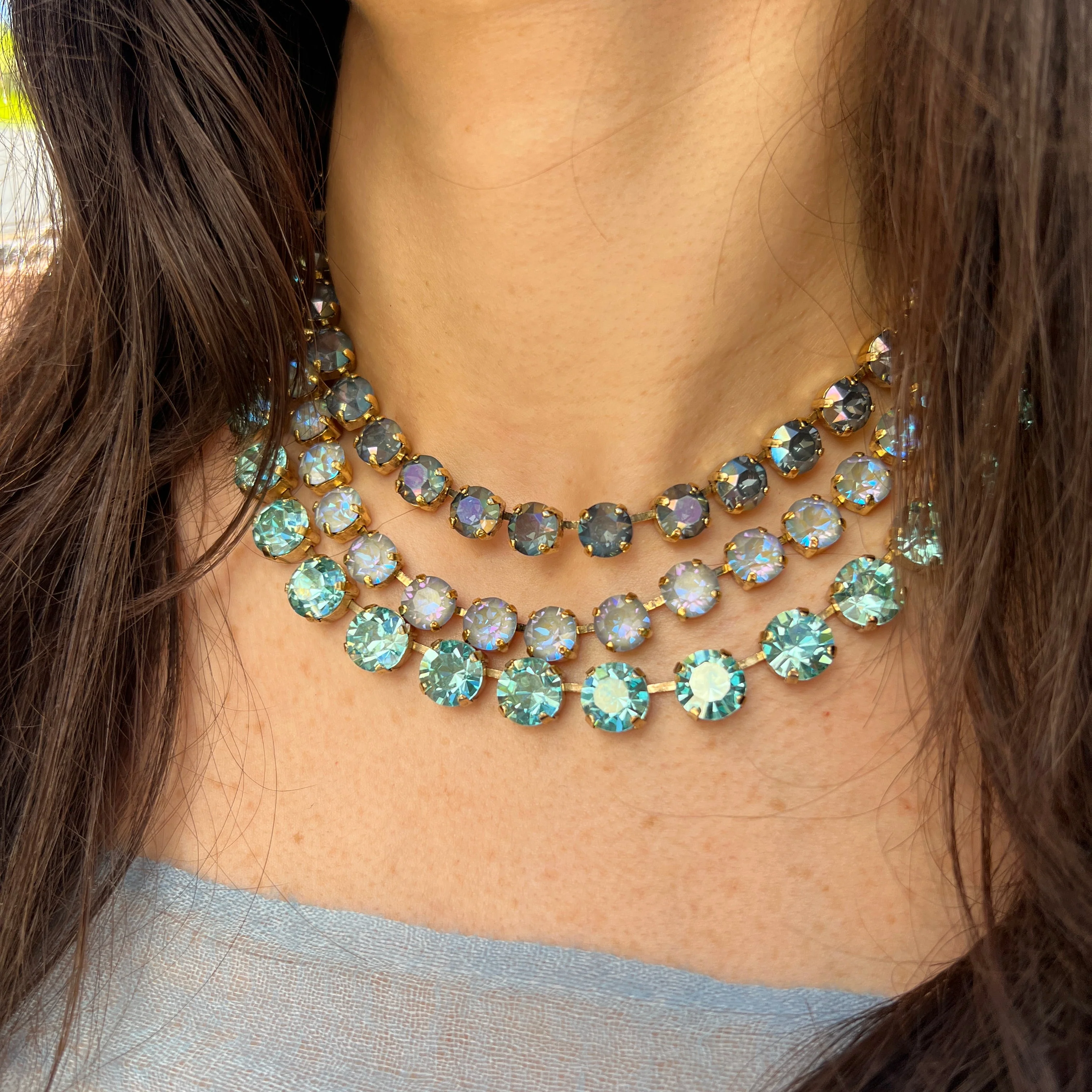 Blue Crystal Necklace - Image 2