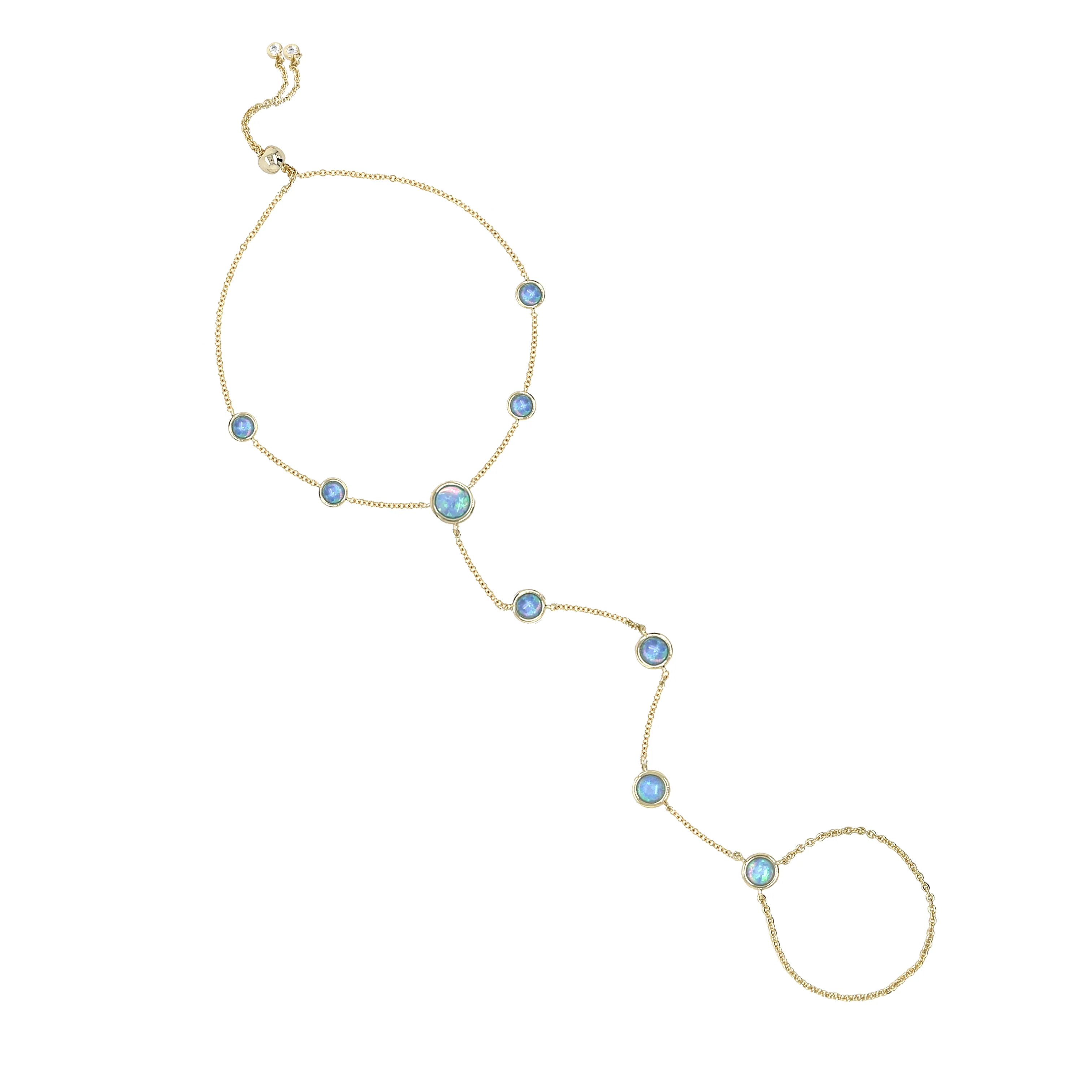 Blue Opal Hand Chain