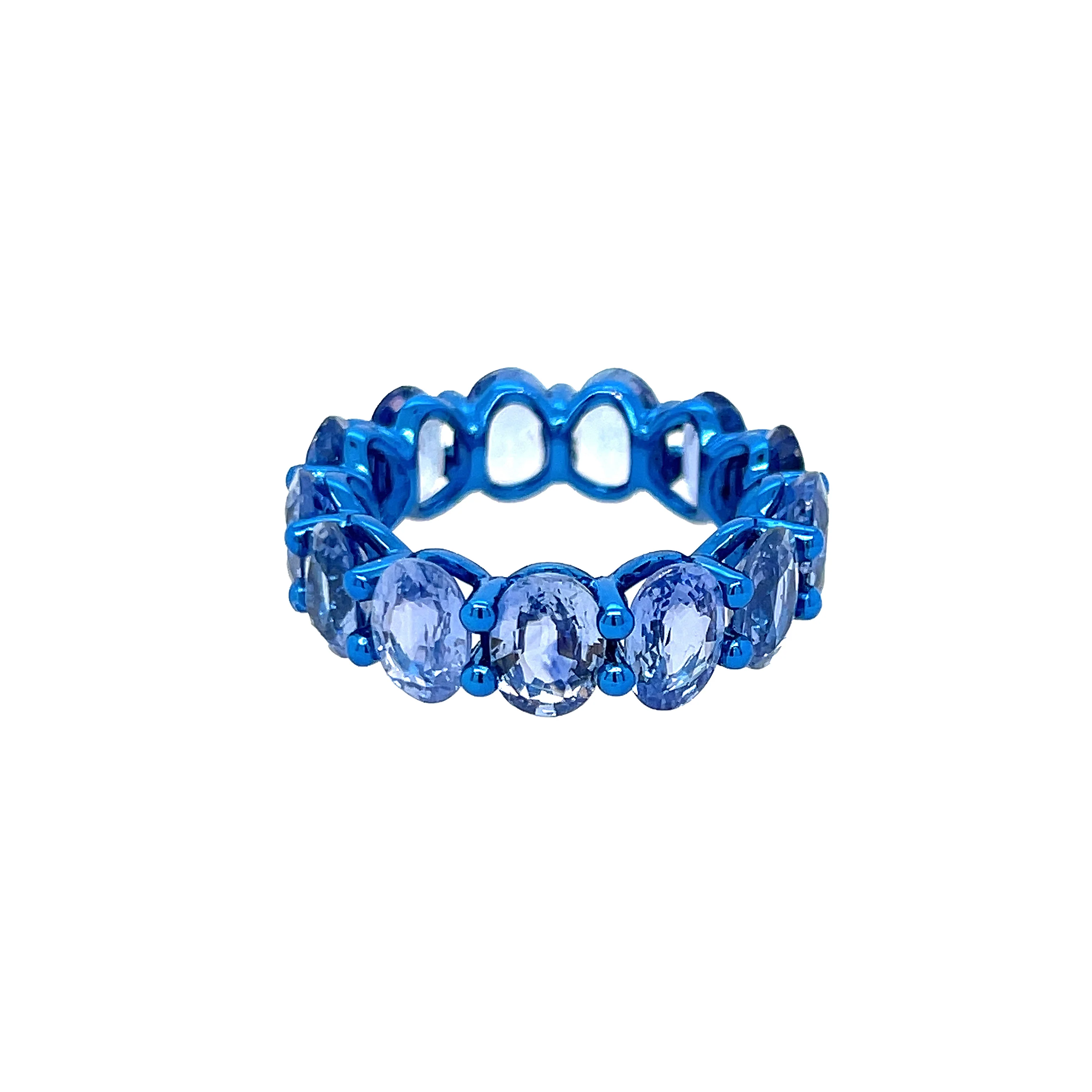 Blue Sapphire Eternity Ring