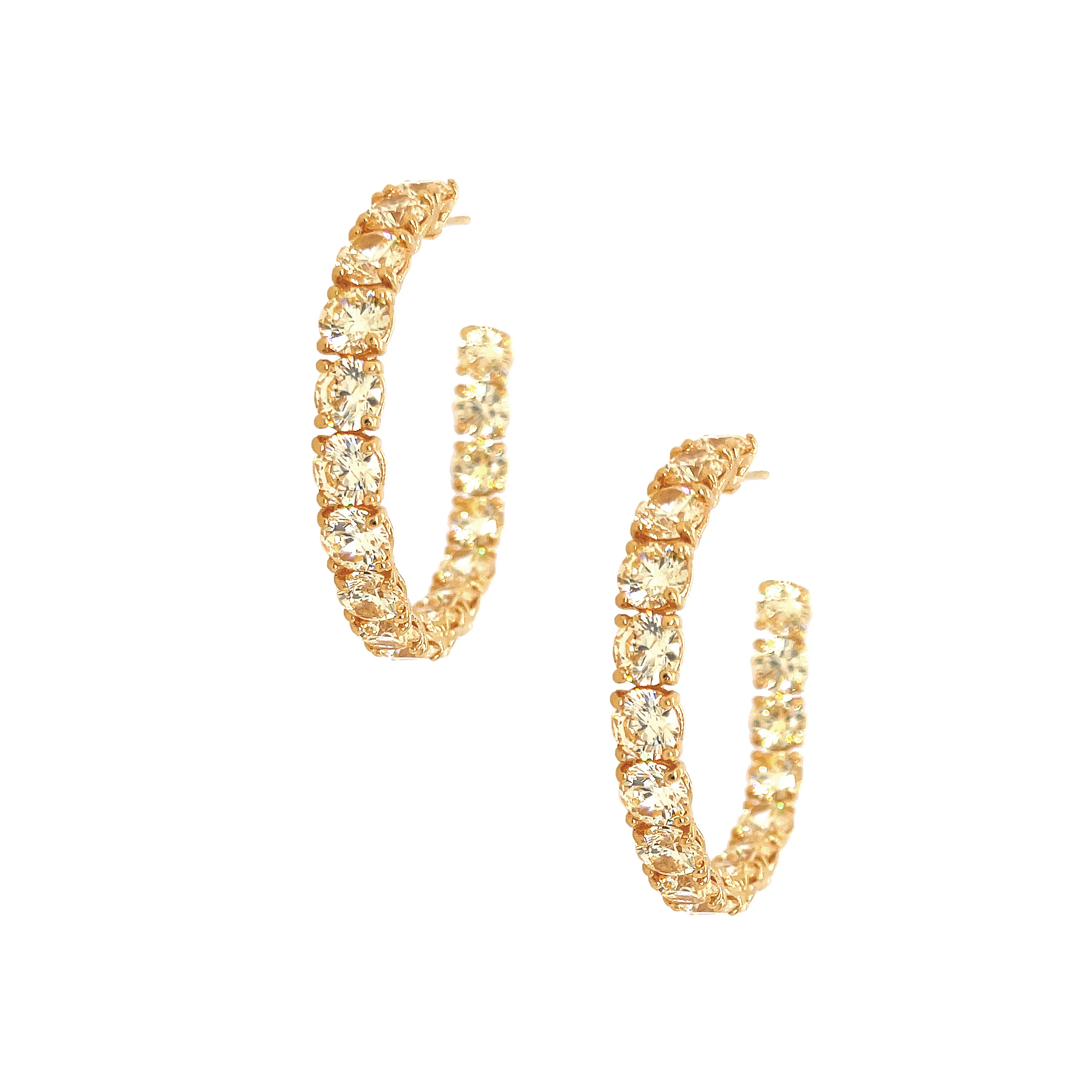 Canary Hoop Earrings