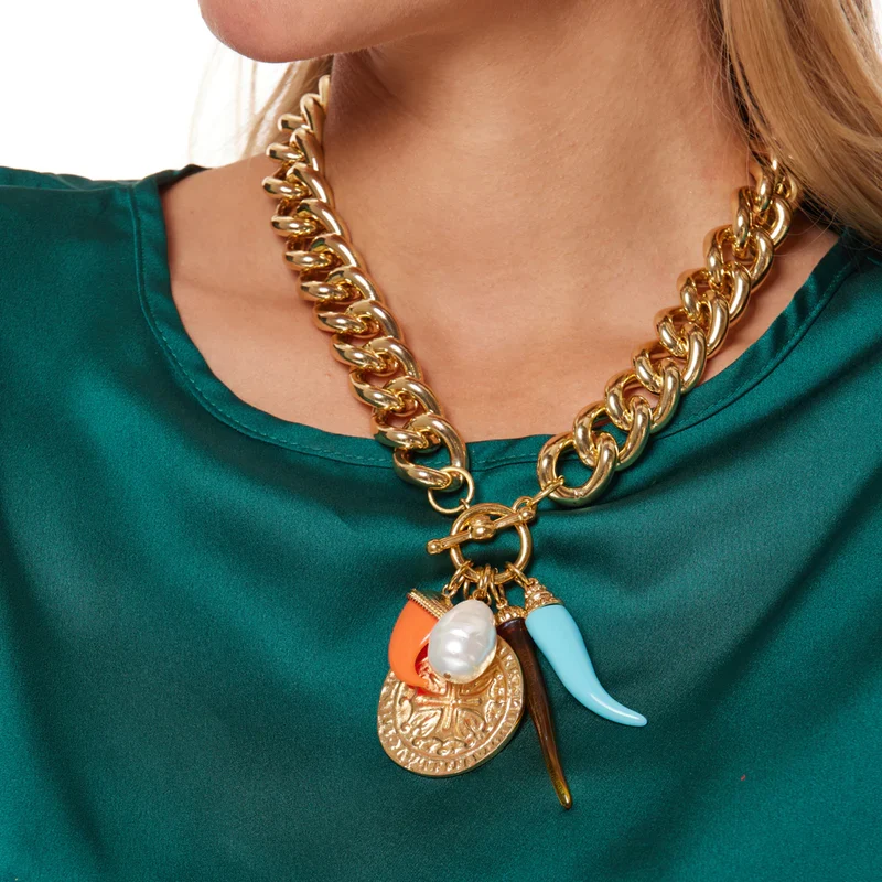 Chunky Charm Necklace - Image 3