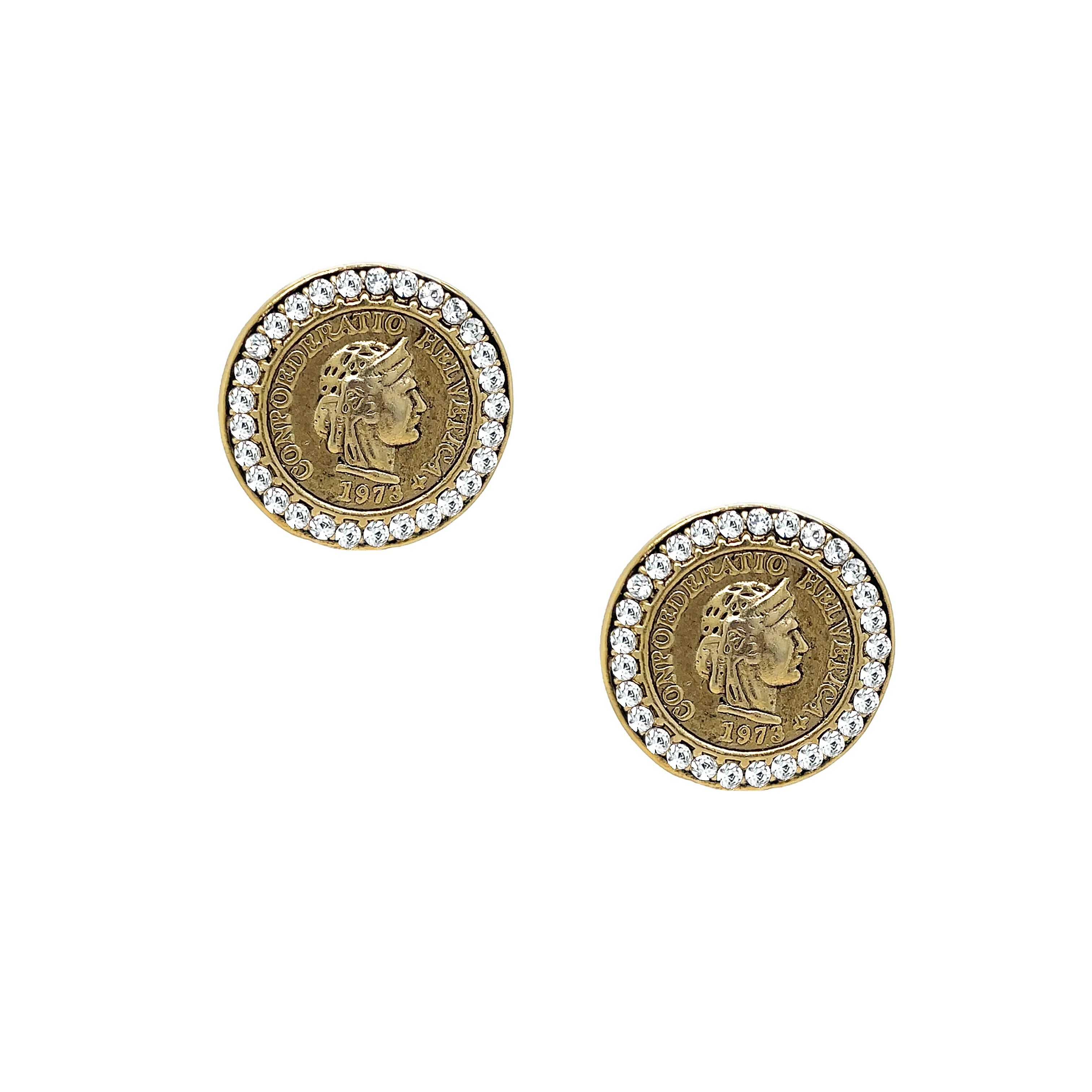 Clip On Coin Earrings