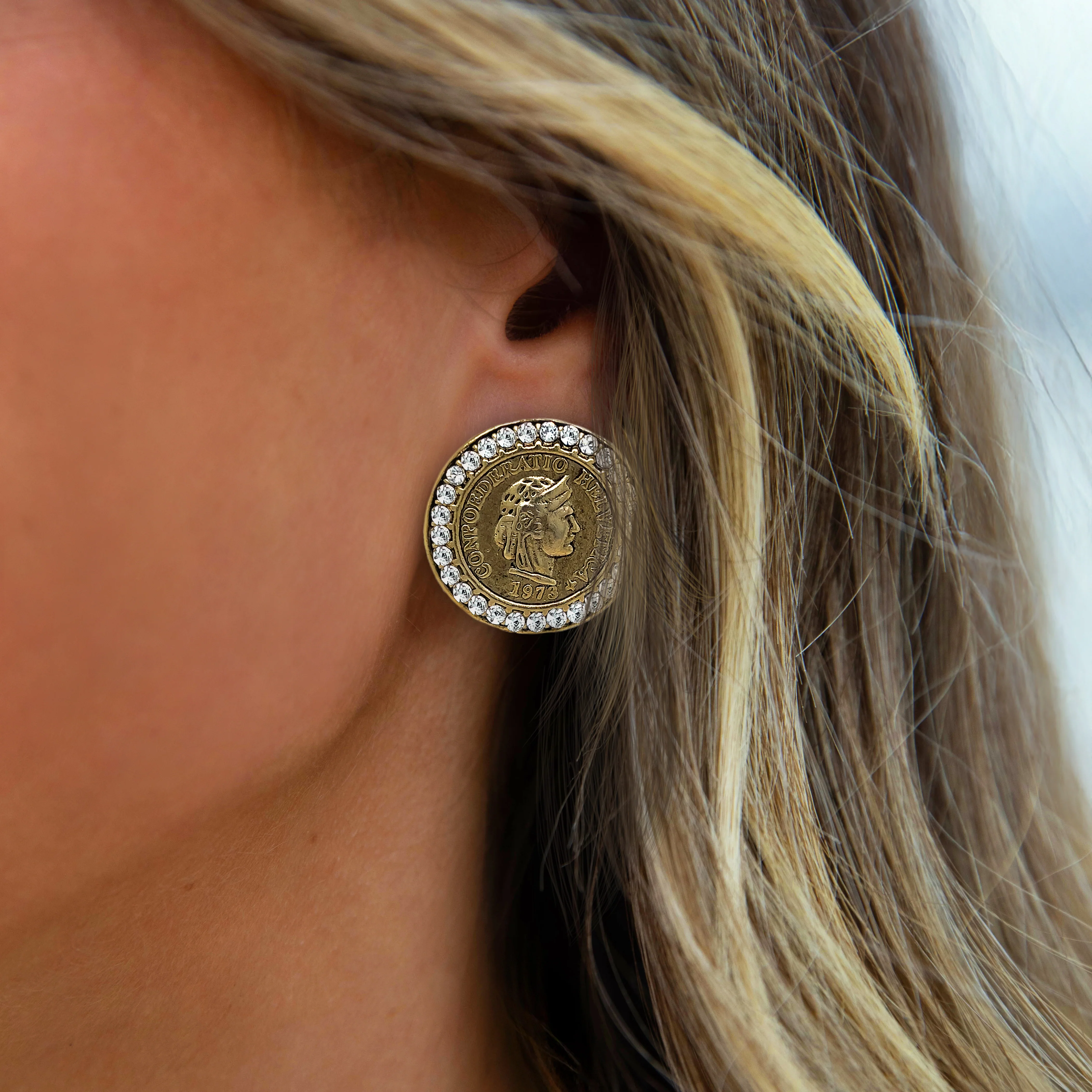 Clip On Coin Earrings - Image 2