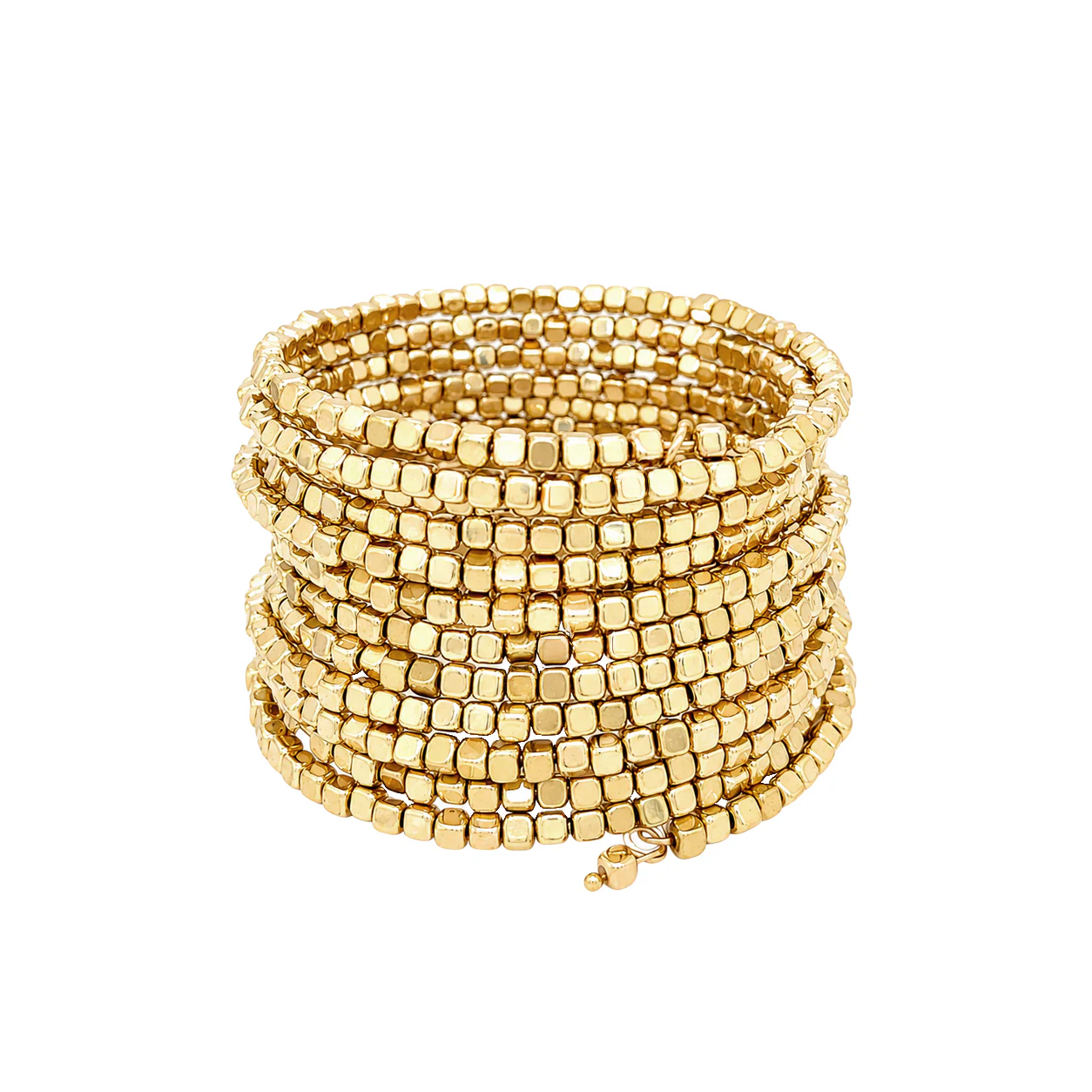 Square Bead Wrap Bracelet