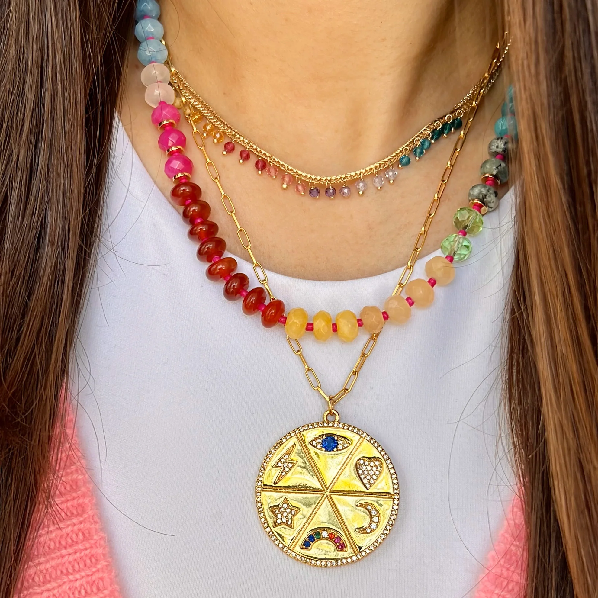 Color Beaded Necklace - Image 2