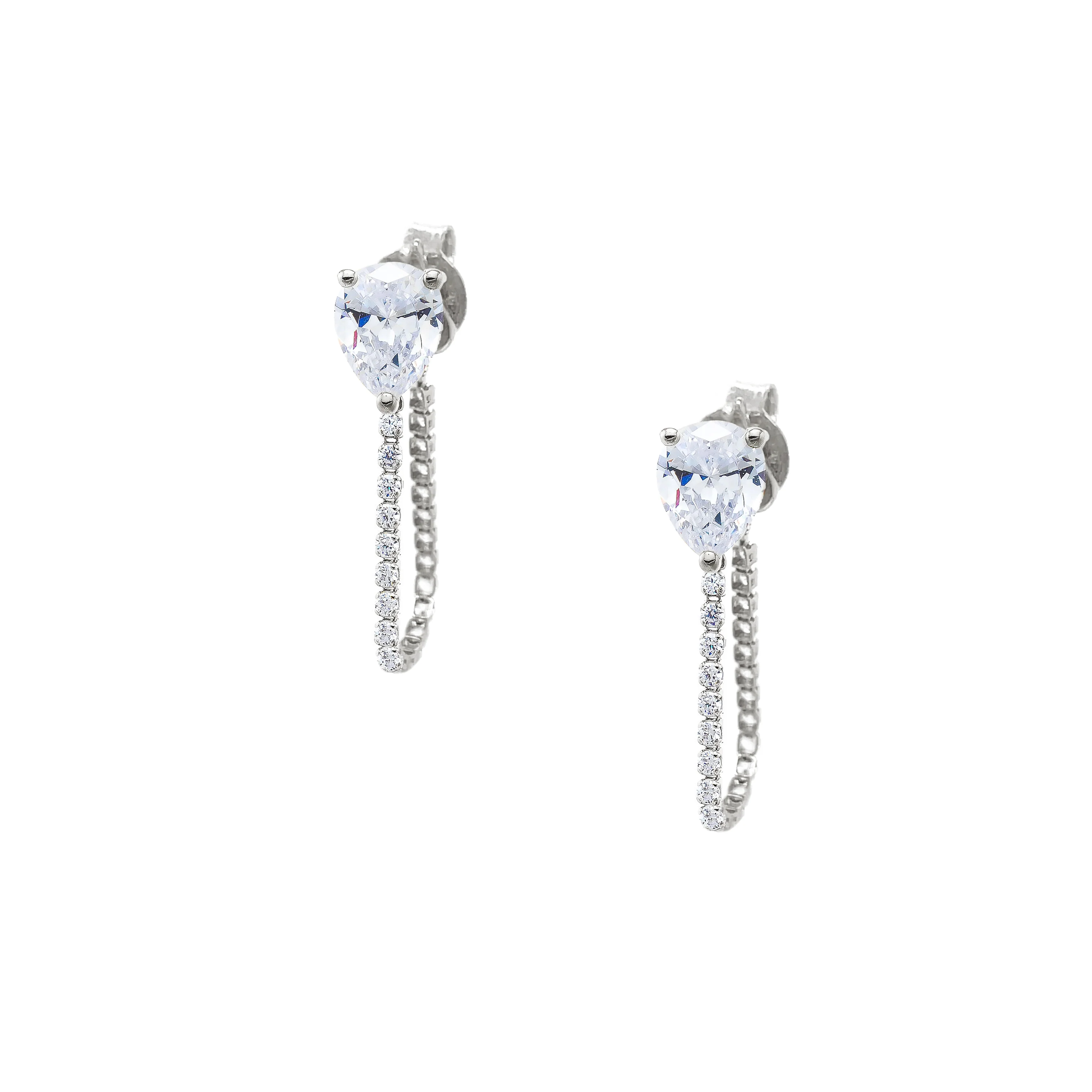 Convertible Heart Drop Earrings - Image 3