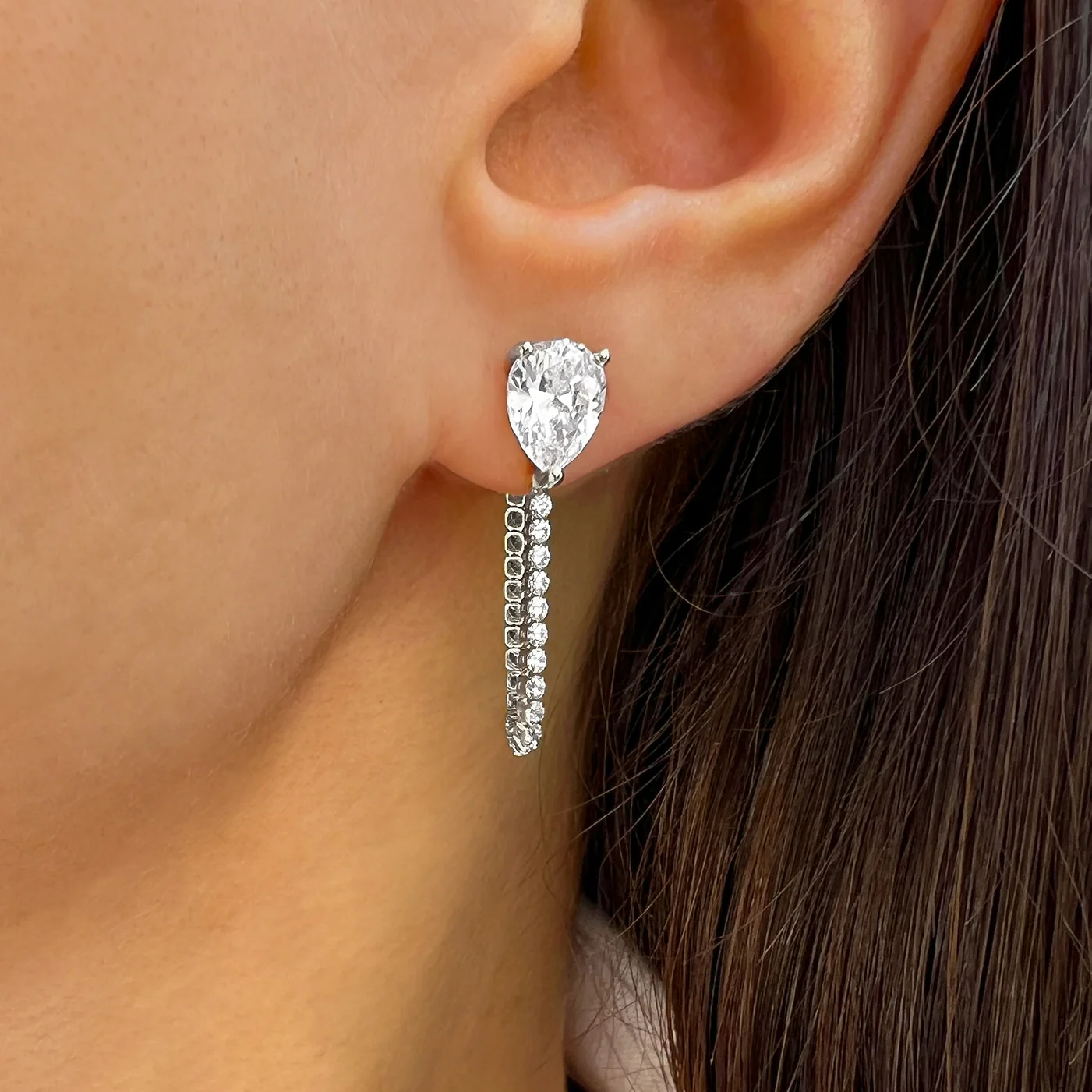 Convertible Heart Drop Earrings - Image 4