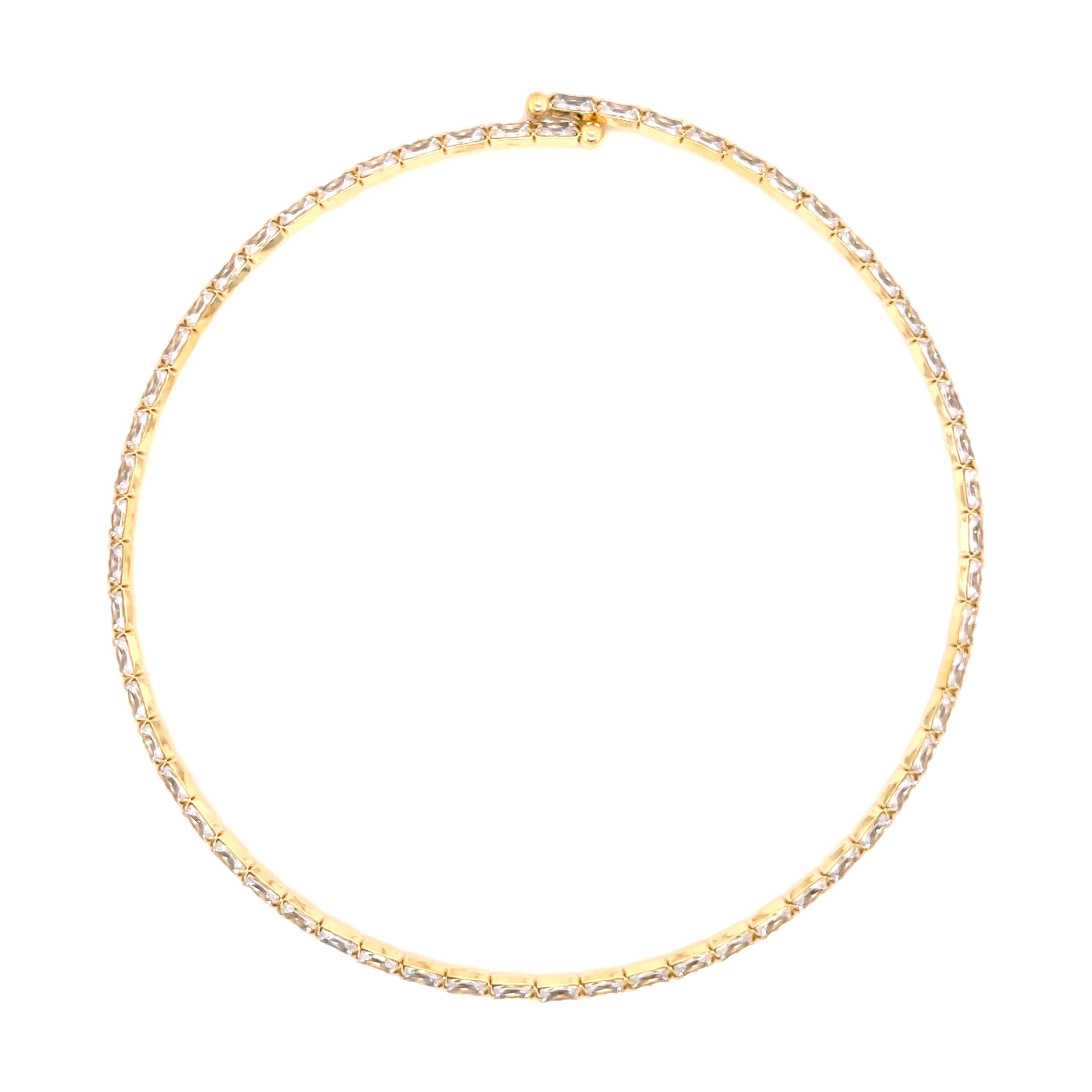 Baguette Choker Necklace - Image 3