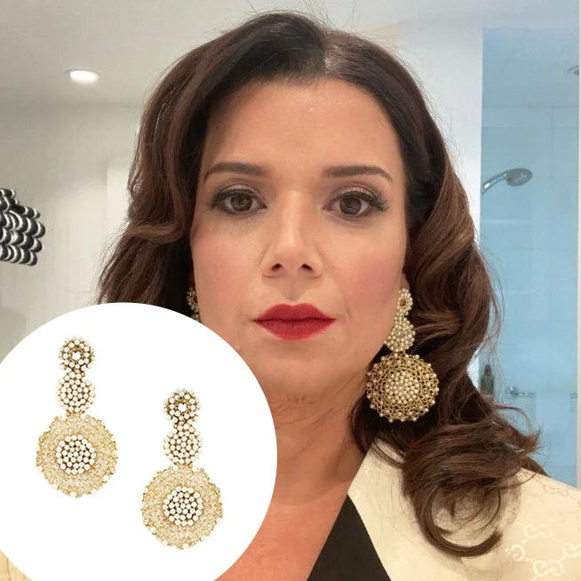 Mesh Pearl Earrings