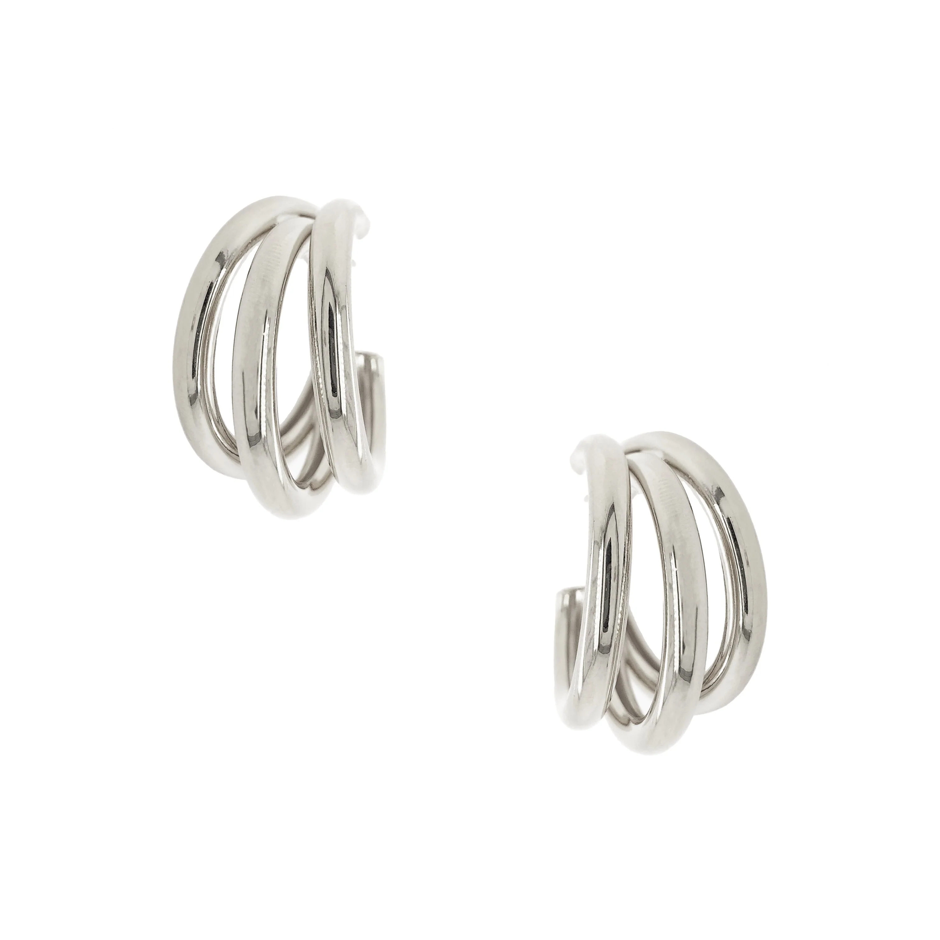 Triple Hoop Earrings - Image 2