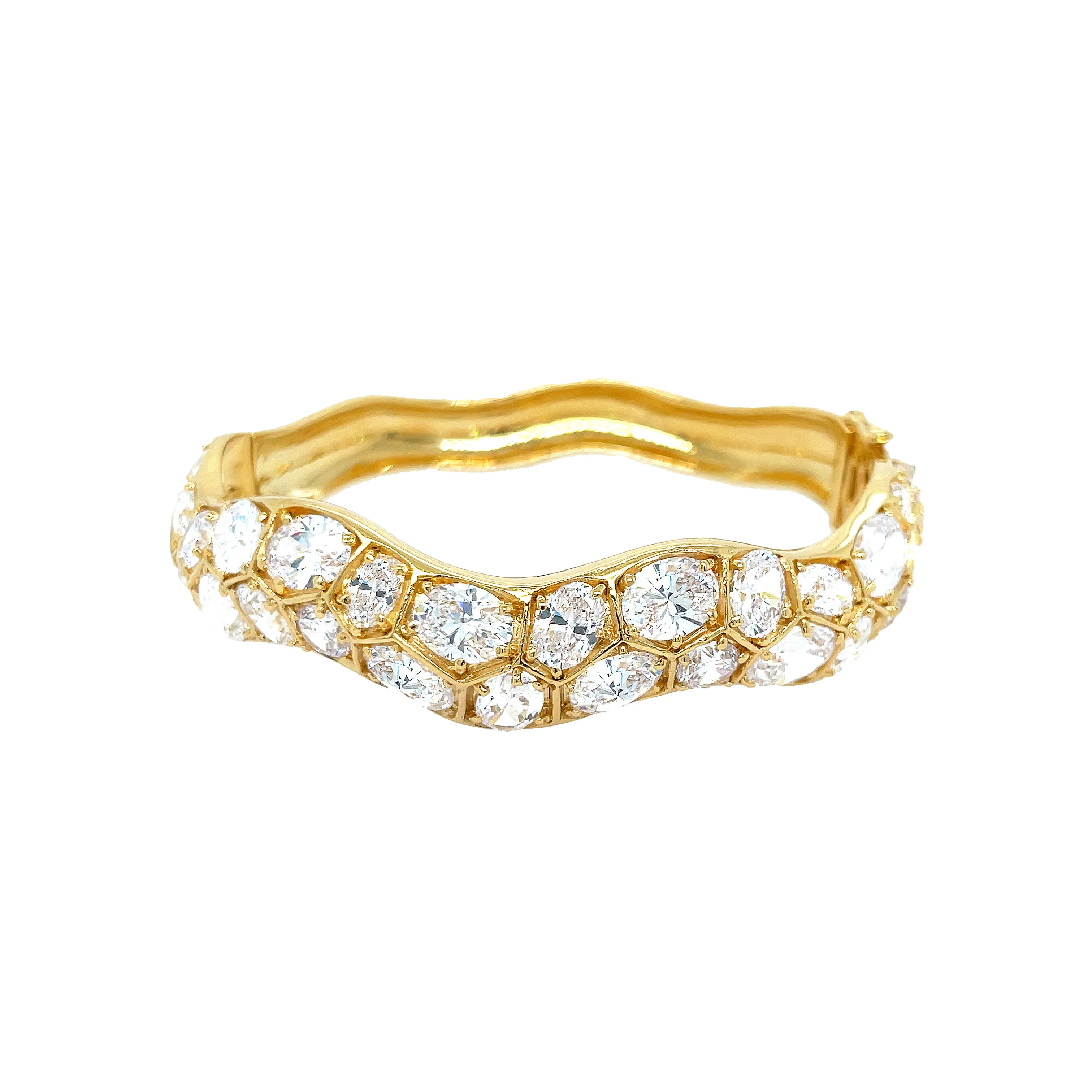Wave Bangle Bracelet