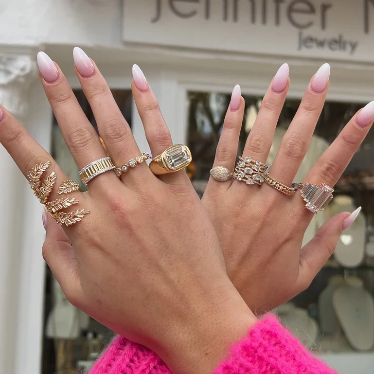 Sparkle Crossover Ring - Image 2