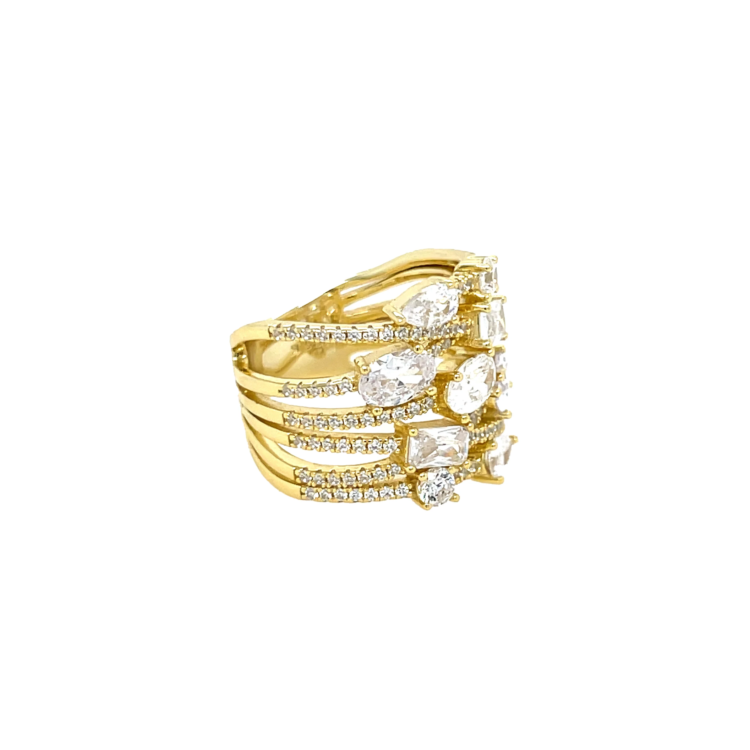 Sparkle Crossover Ring - Image 3