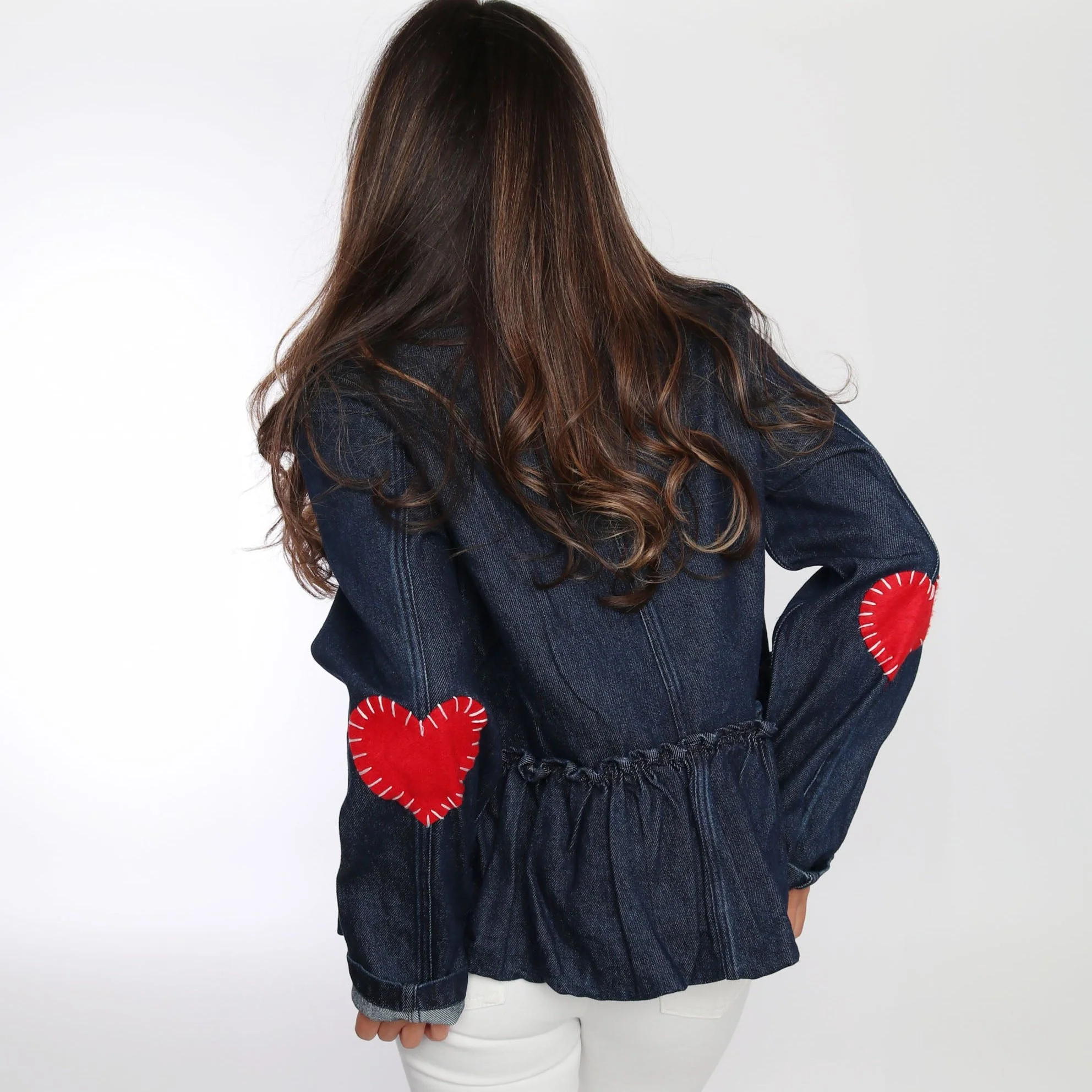 Denim Ruffled Jacket - Image 4