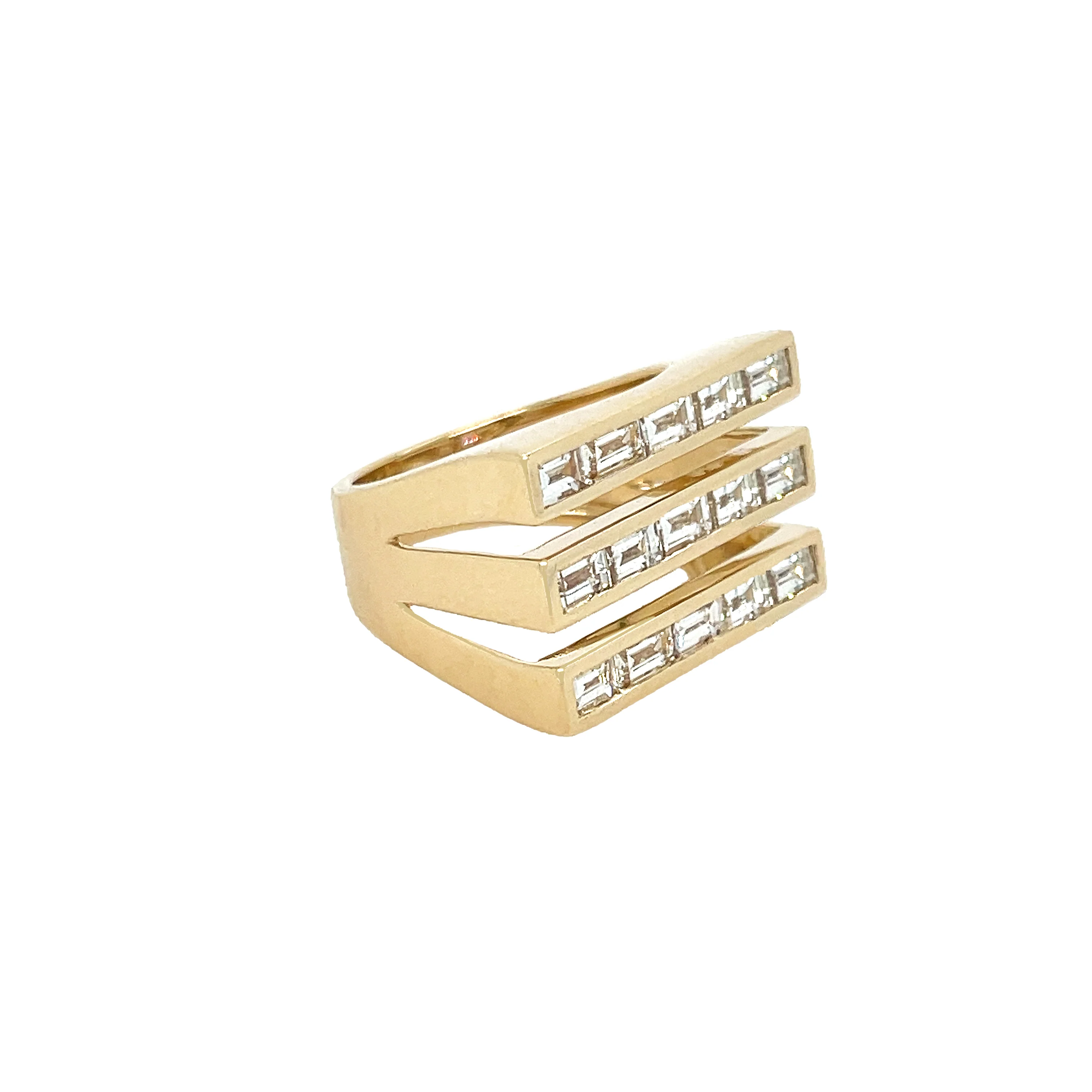 Diamond Baguette Pinky Ring - Image 3
