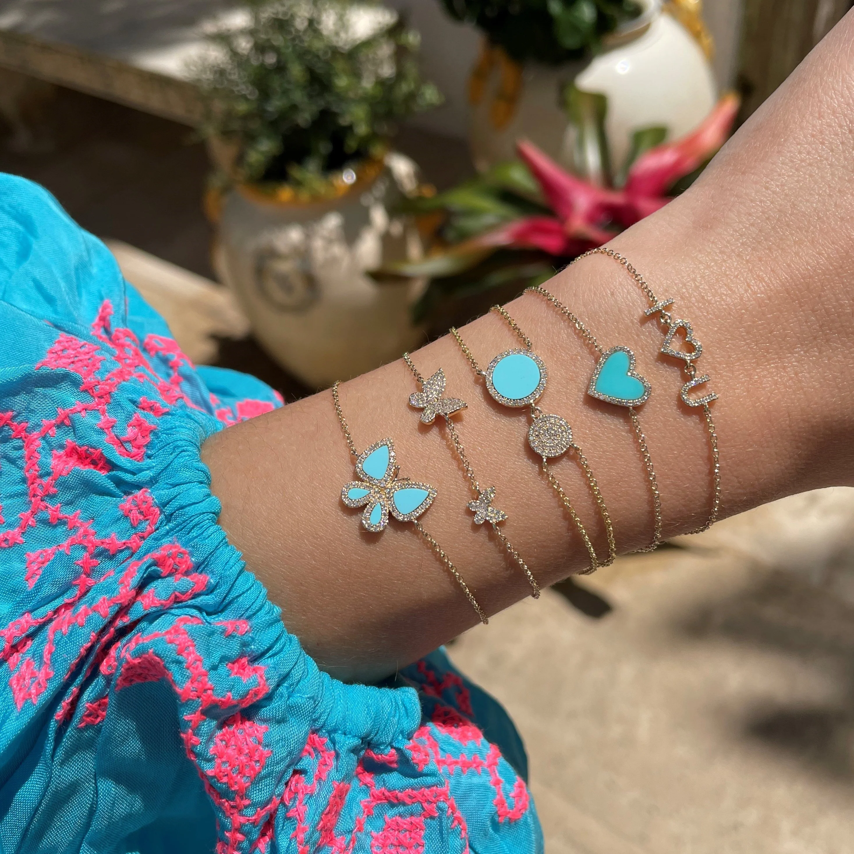 Diamond Butterfly Bracelet - Image 2