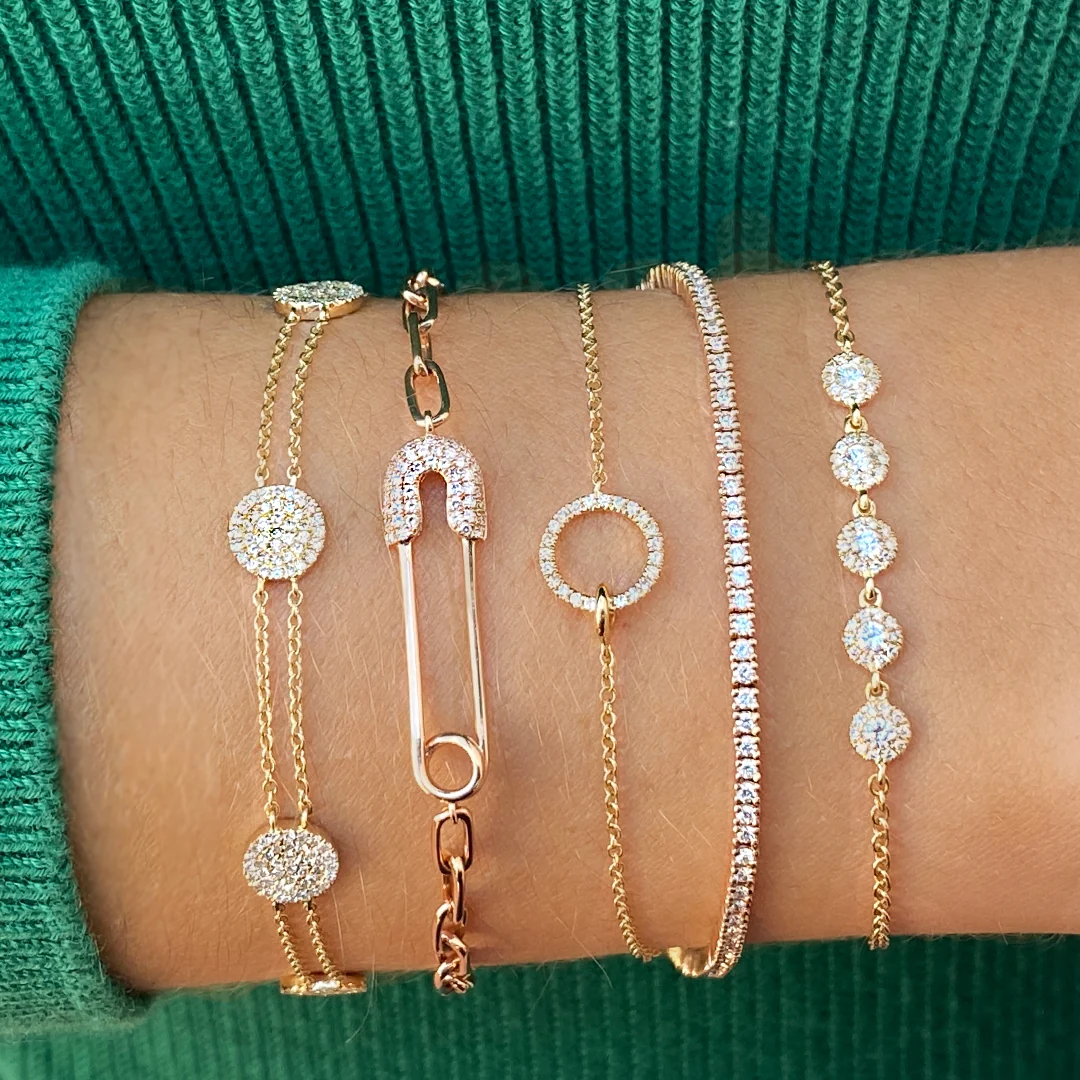 Diamond Circle Bracelet - Image 3