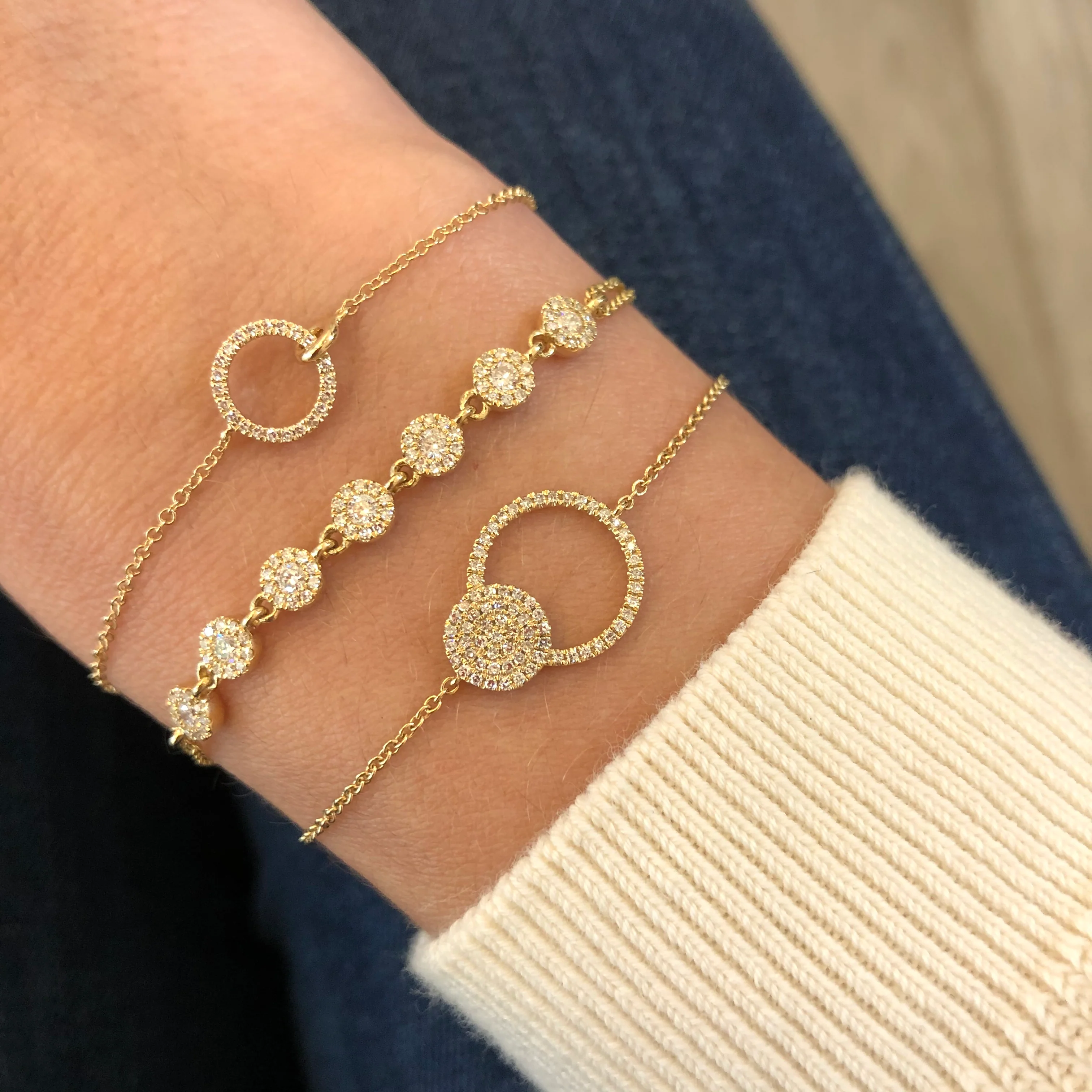 Diamond Circle Bracelet - Image 4