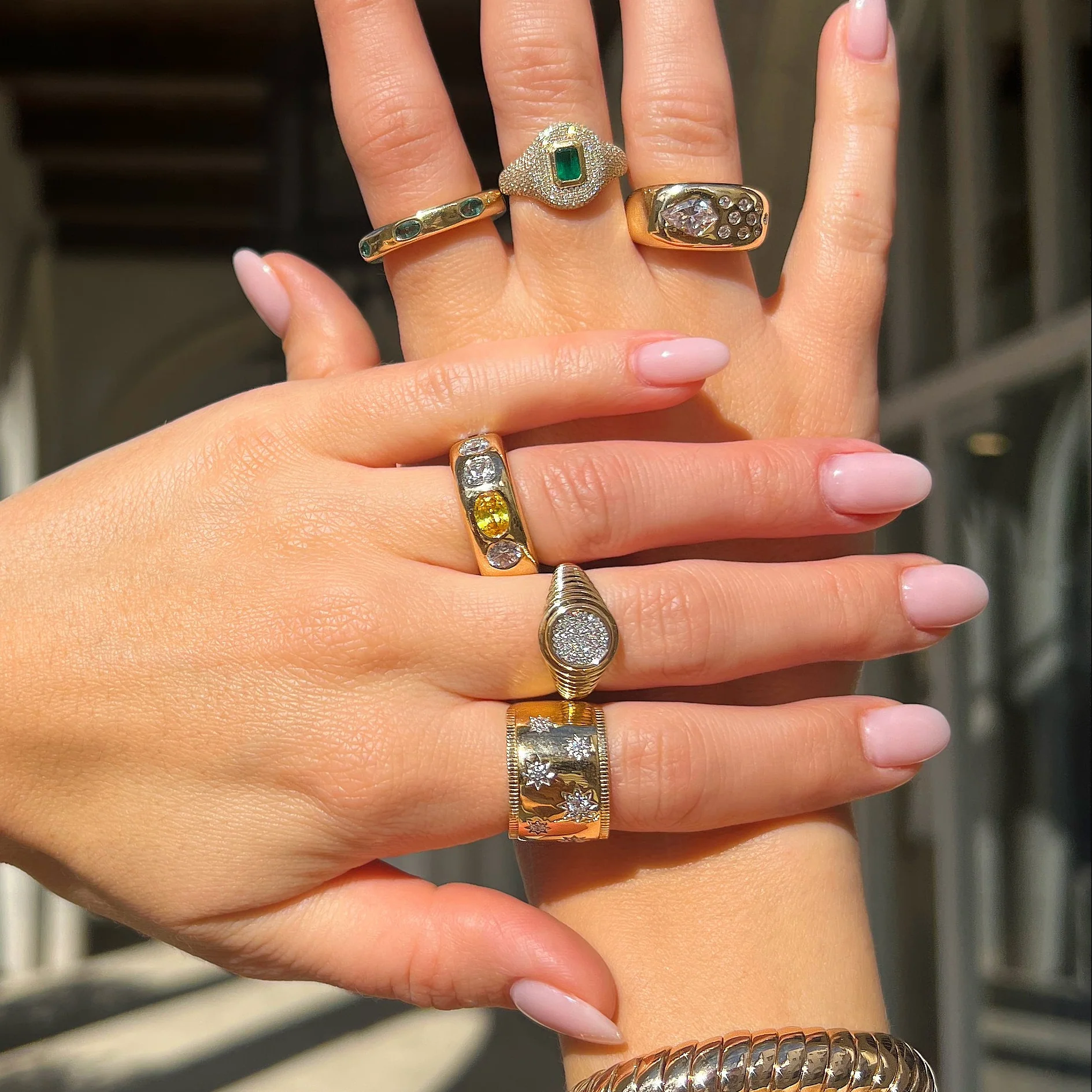 Diamond Circle Ring - Image 2
