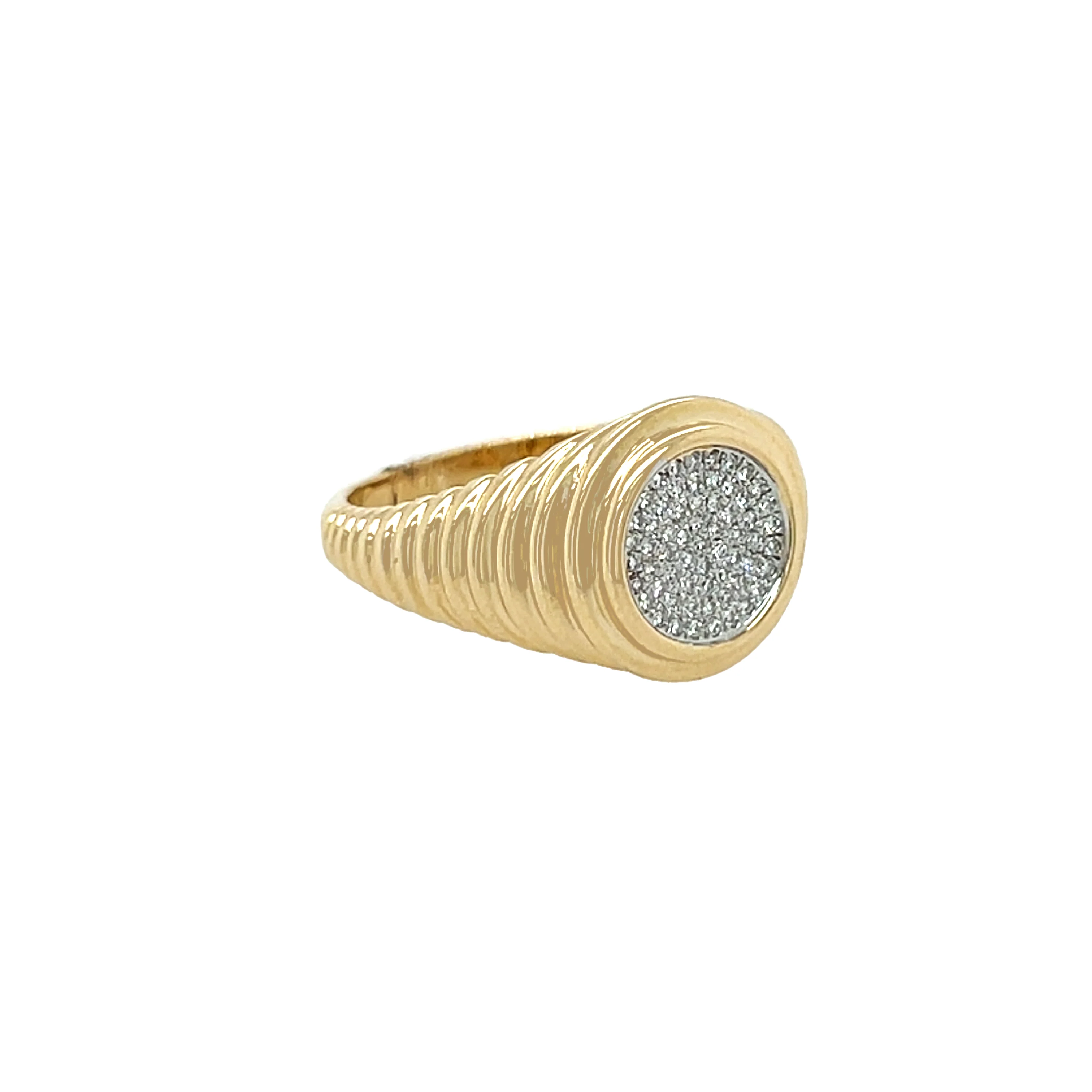 Diamond Circle Ring - Image 3