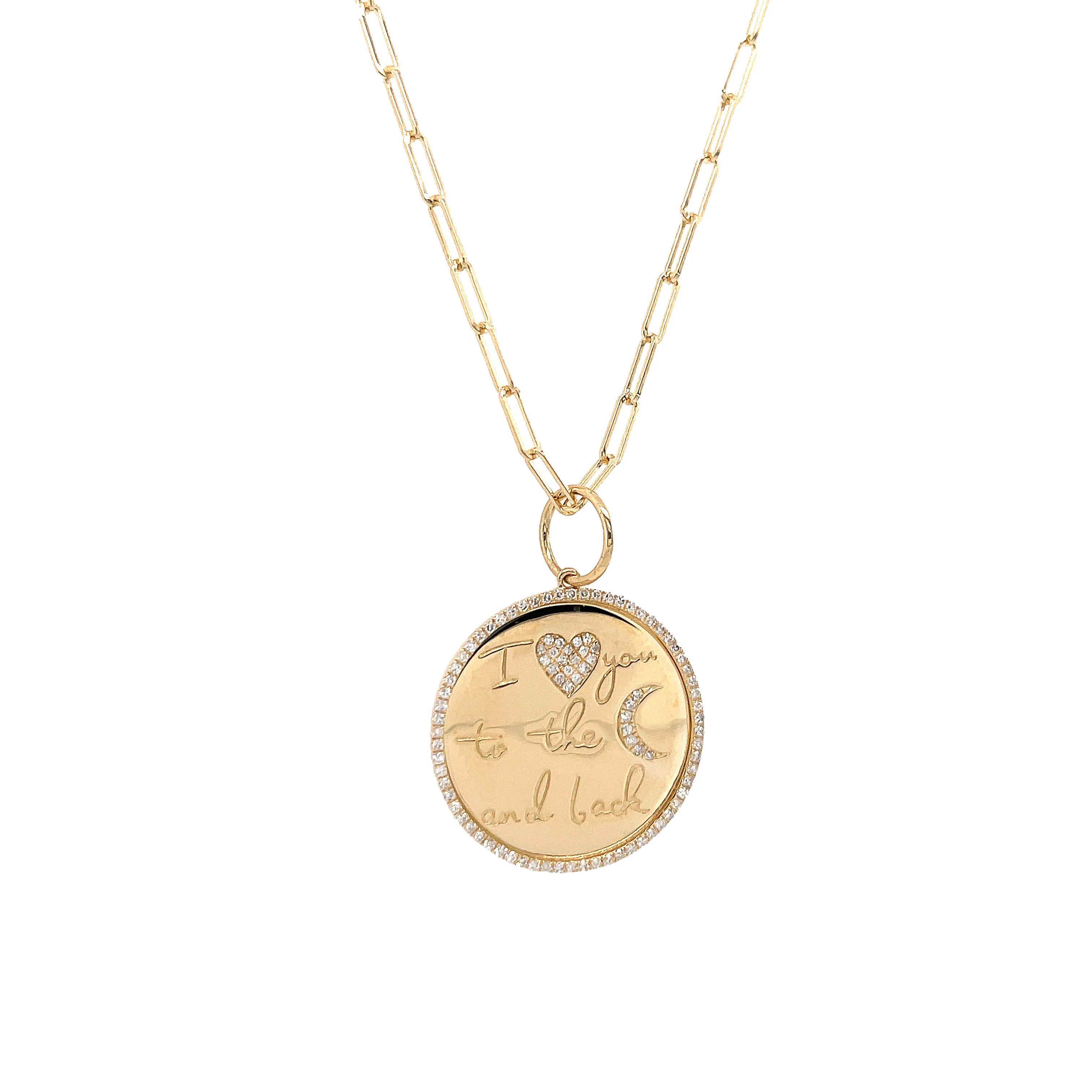 Diamond Disc Necklace