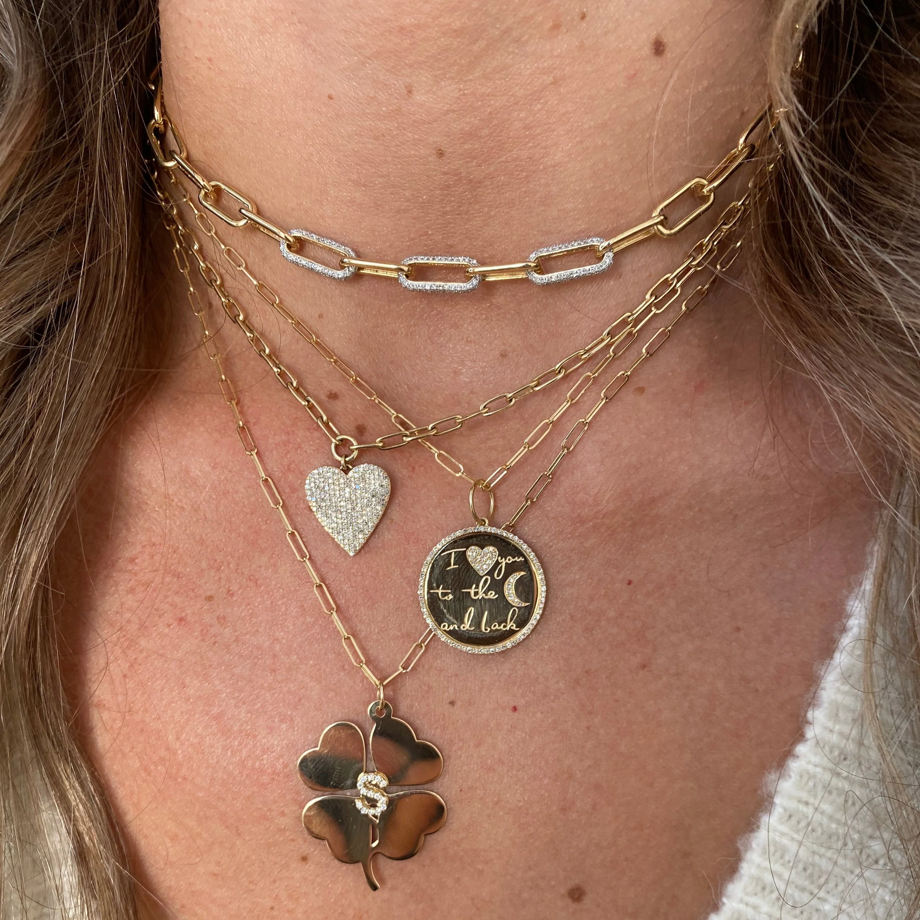 Diamond Disc Necklace - Image 3