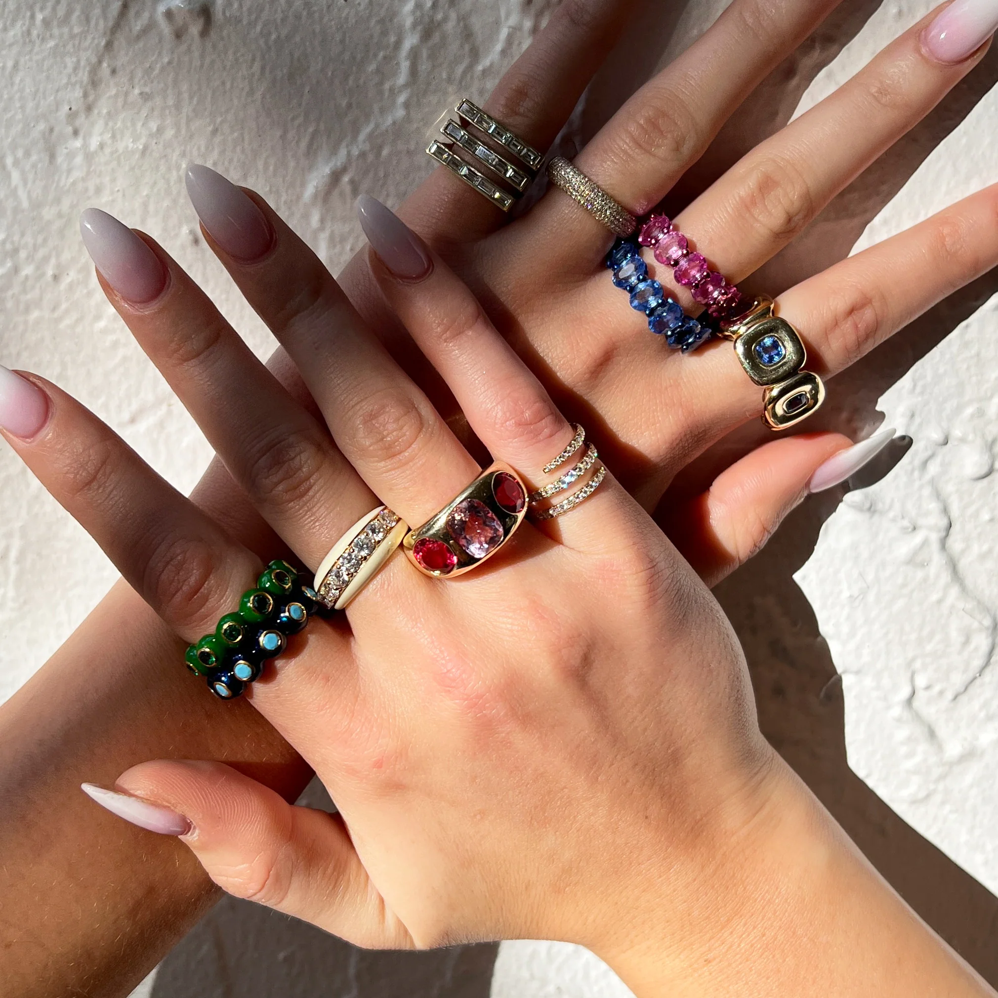 Diamond & Enamel Ring - Image 2
