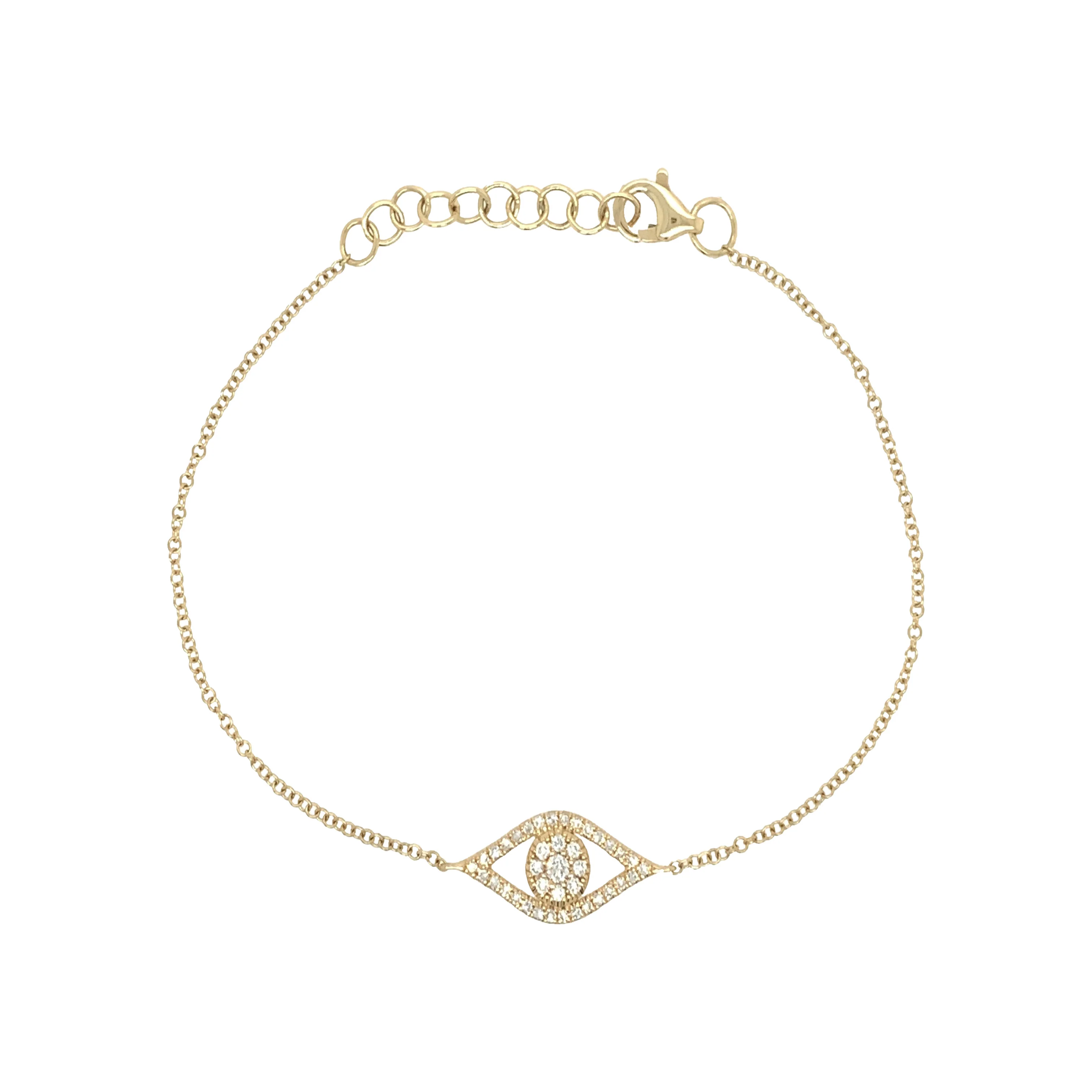 Diamond Evil Eye Bracelet