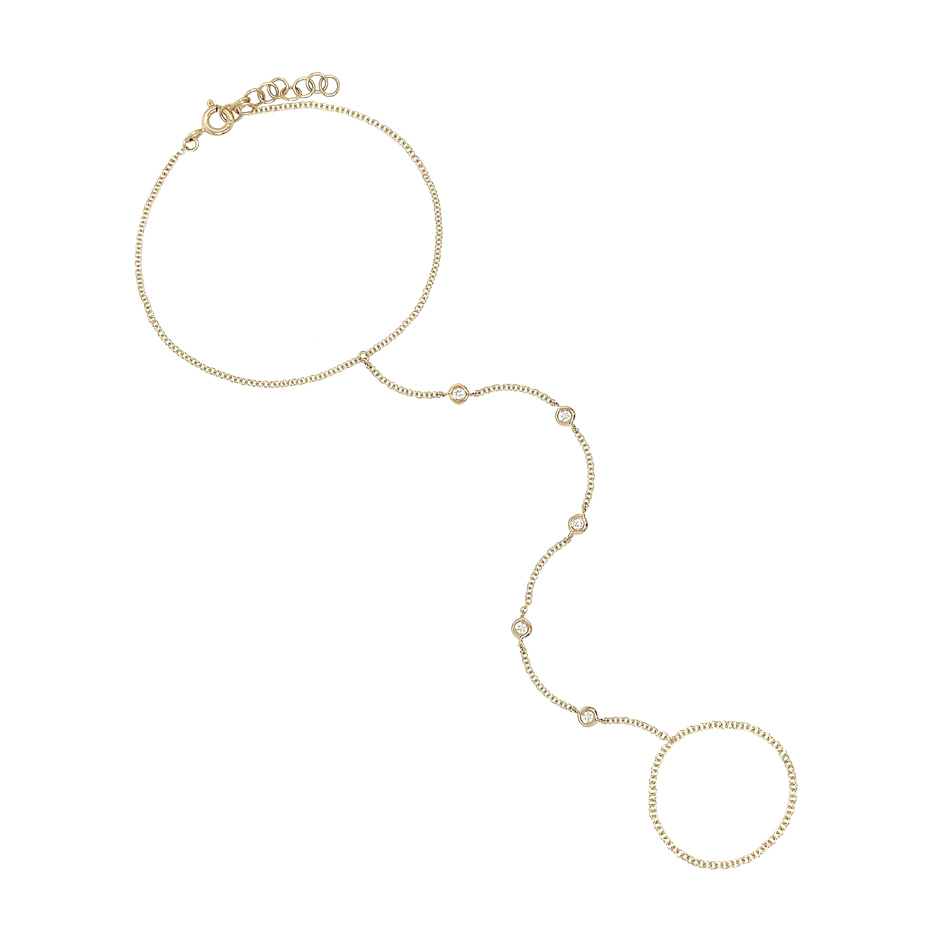 Diamond Hand Chain Bracelet