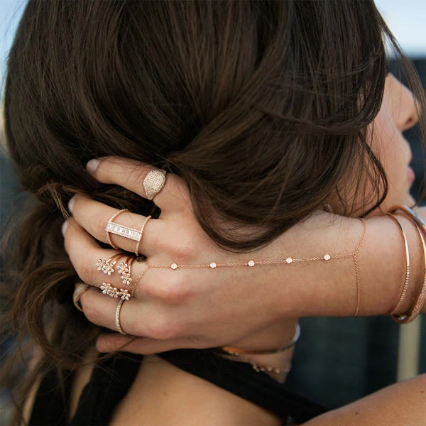 Diamond Hand Chain Bracelet - Image 2