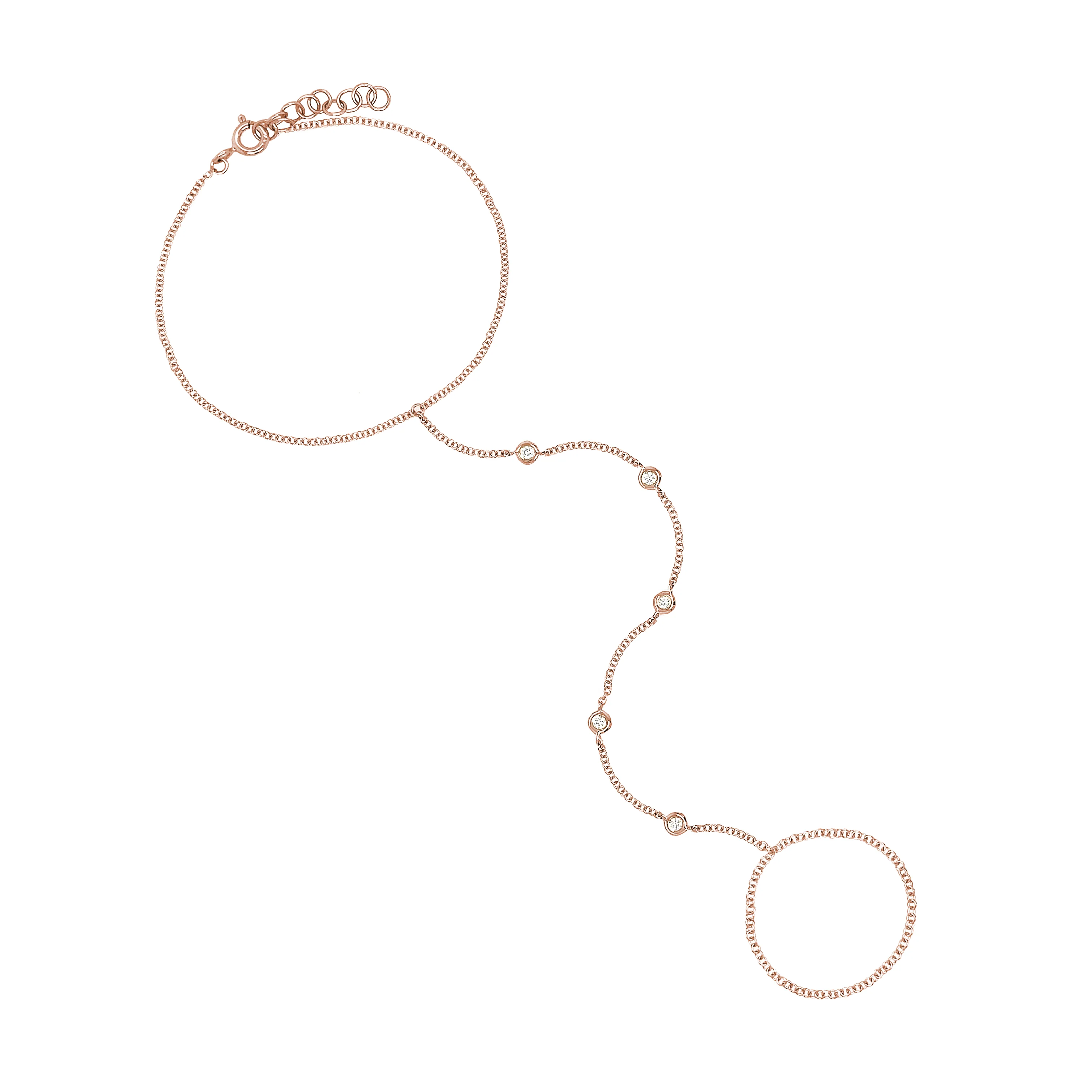 Diamond Hand Chain Bracelet
