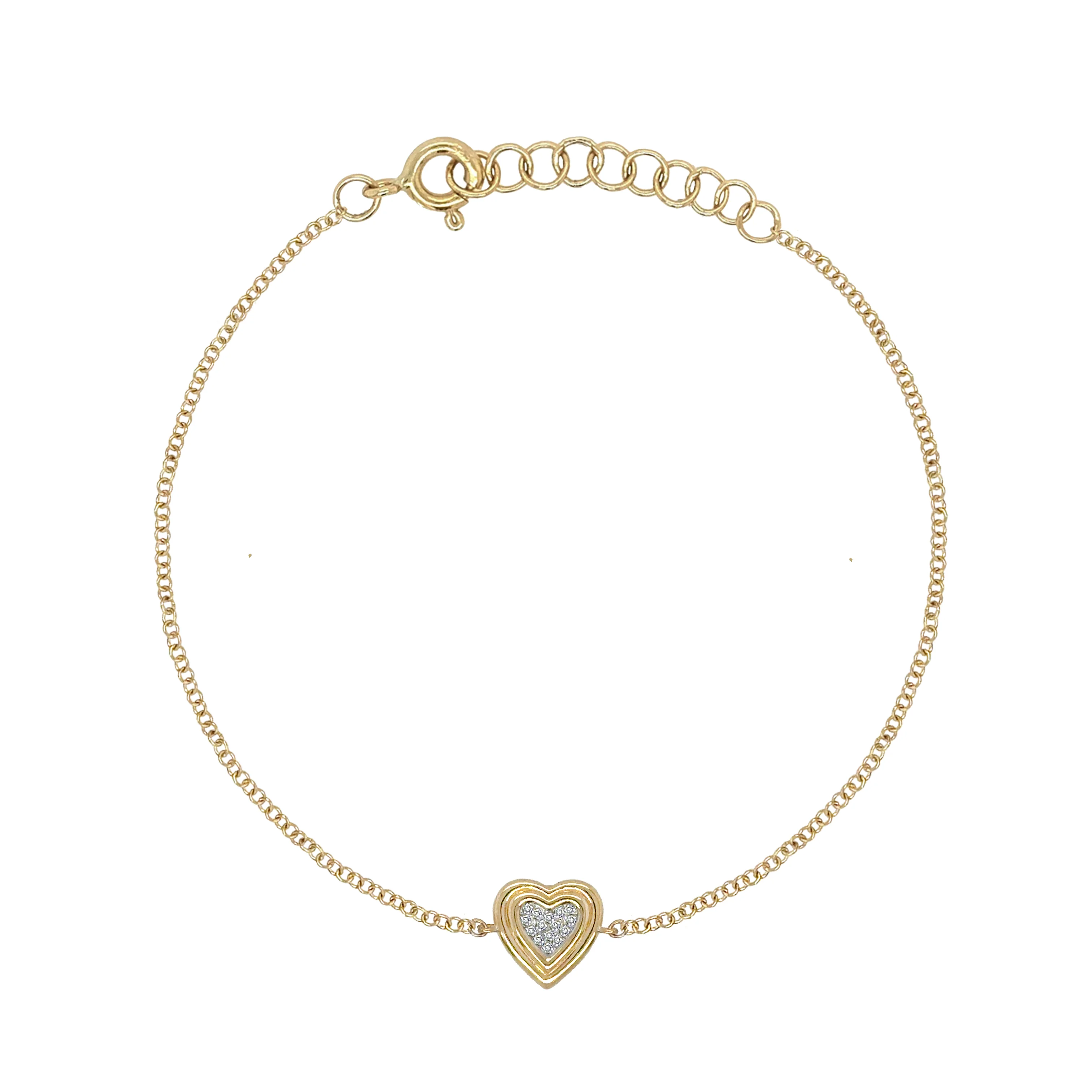 Diamond Heart Bracelet
