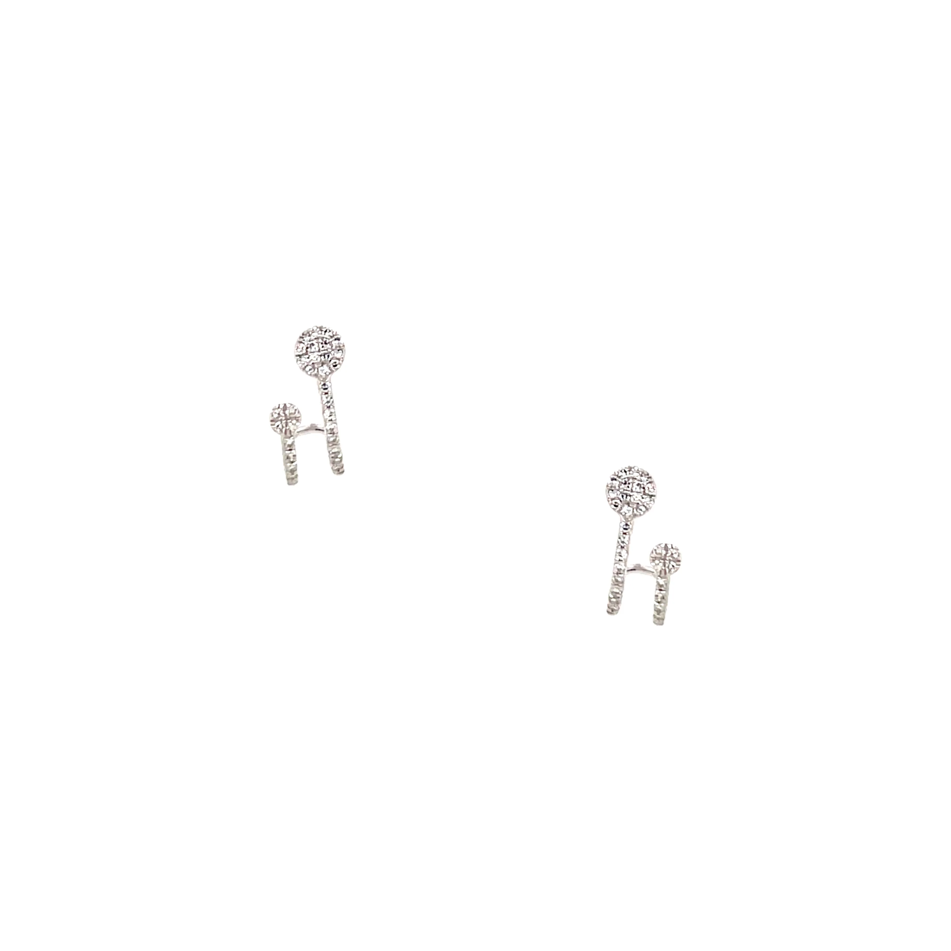 Diamond Huggie Earrings