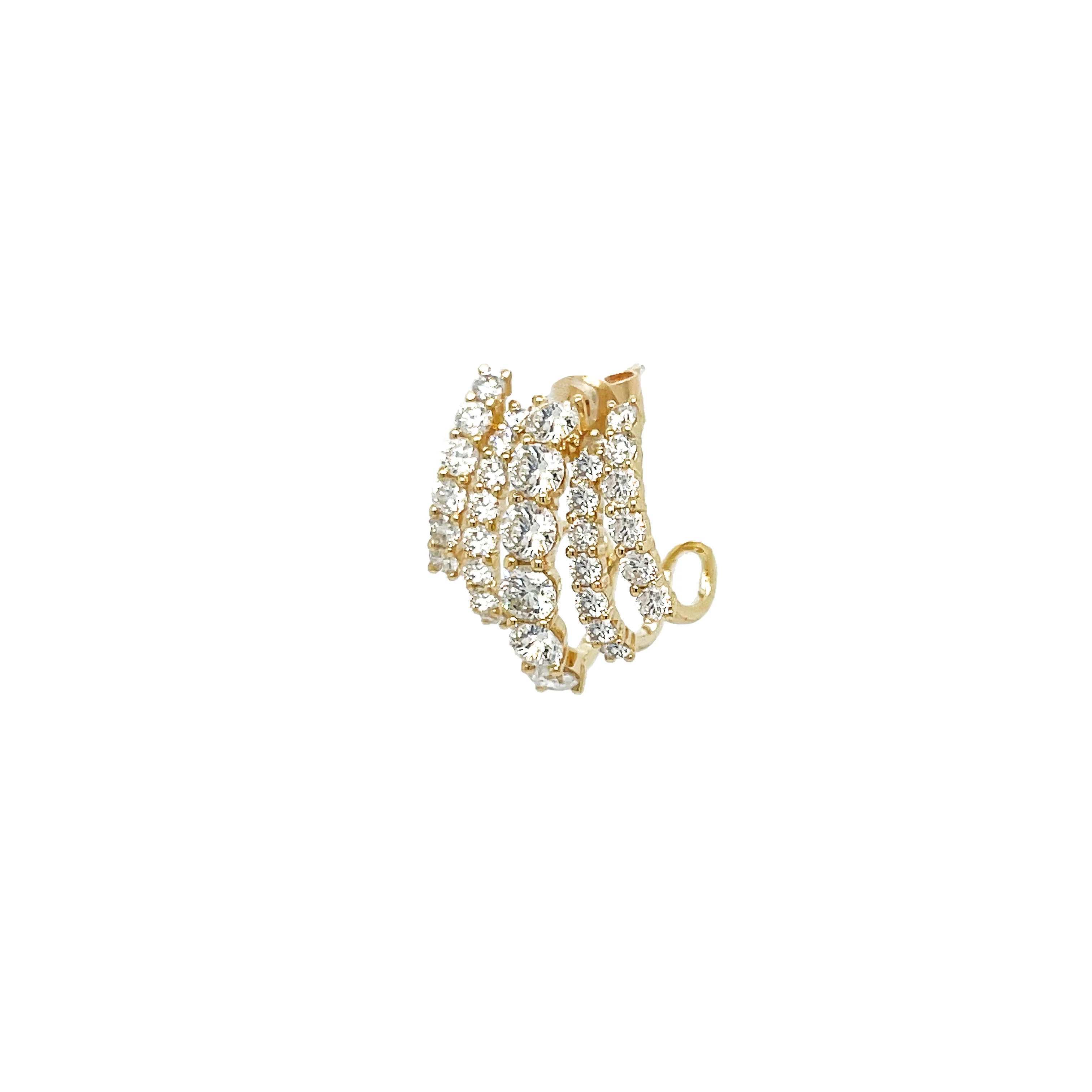 Diamond Huggie Earring - Image 3