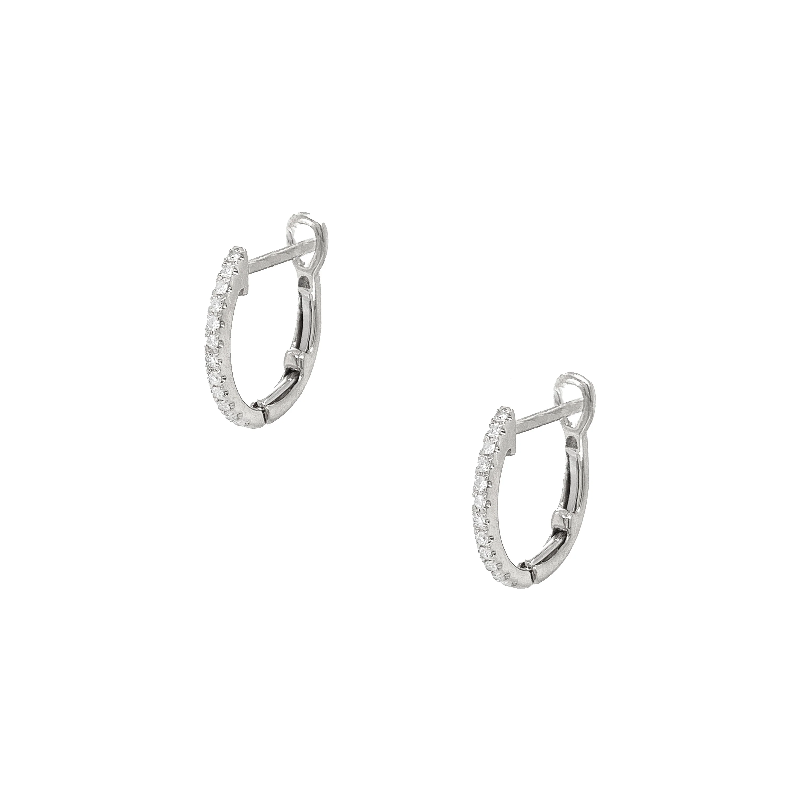 Diamond Huggie Earrings