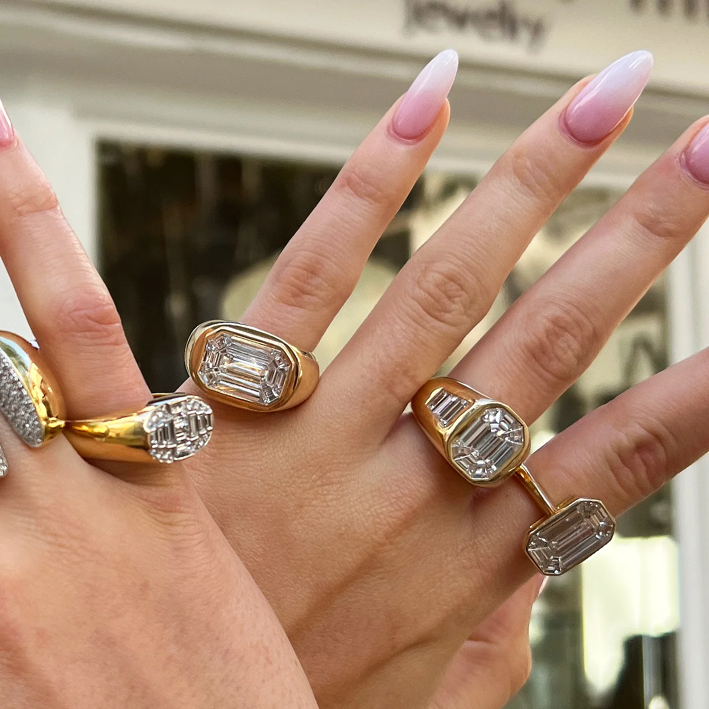 Diamond Octagon Ring - Image 2