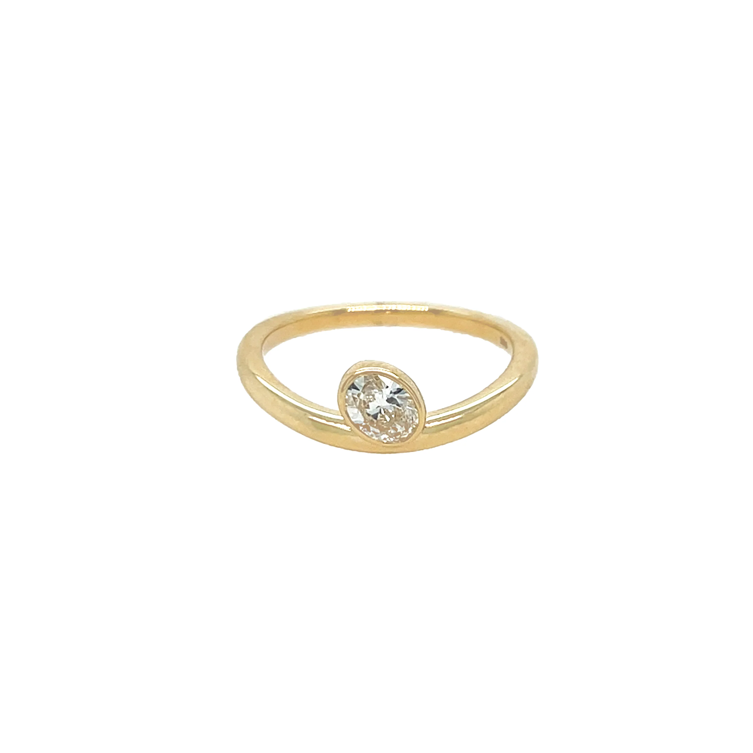 Diamond Oval Shape Ring