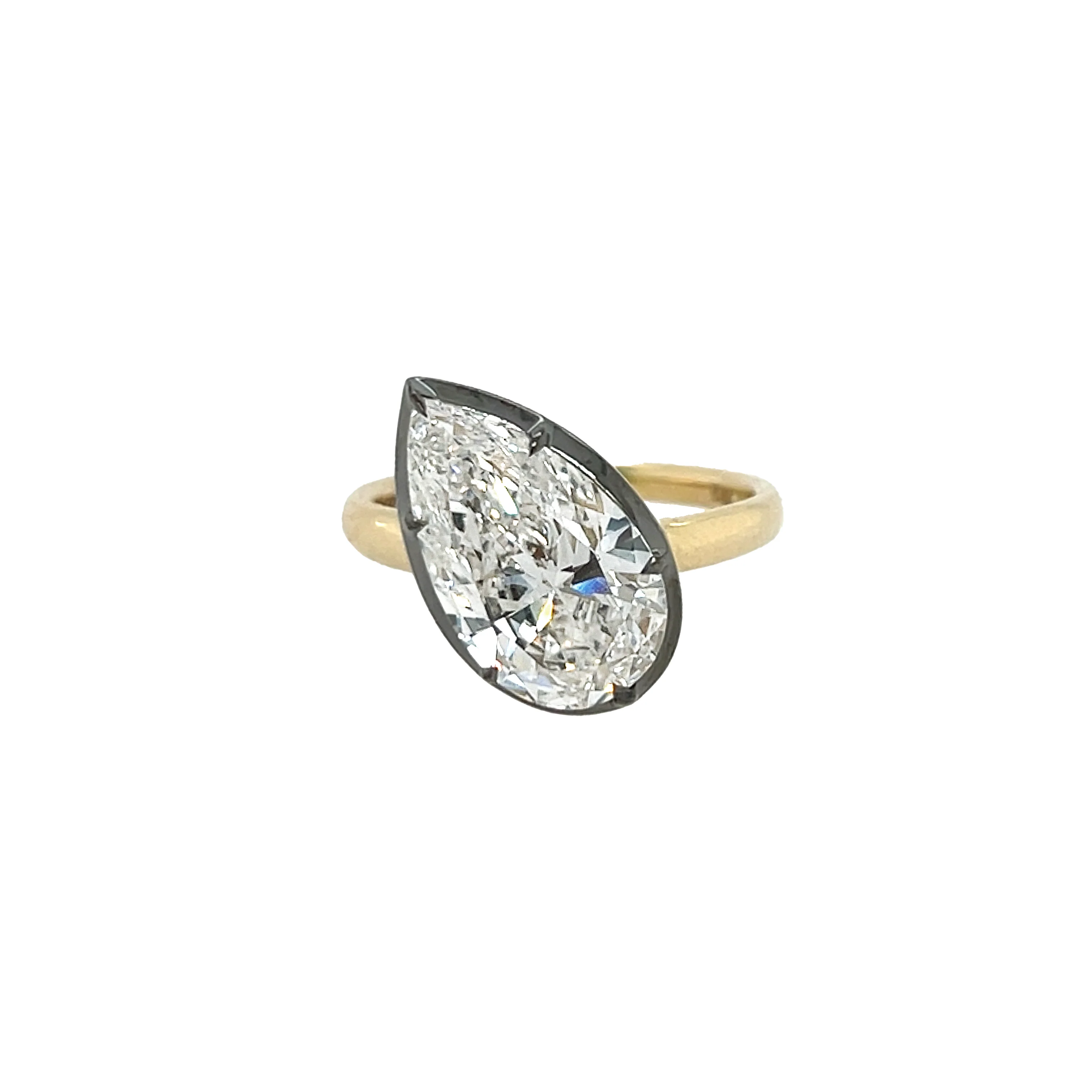 Diamond Pear Ring