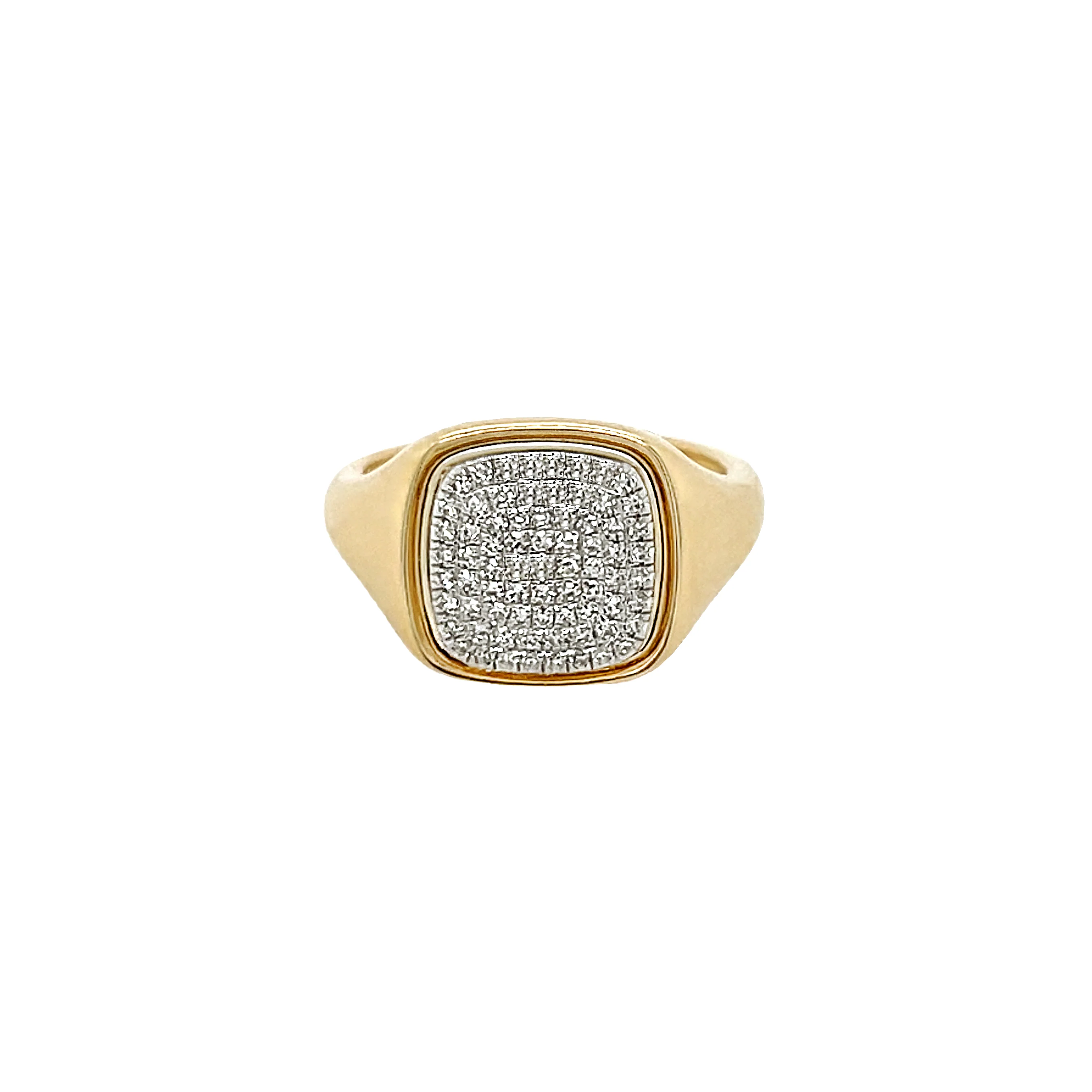 Diamond Square Pave Ring