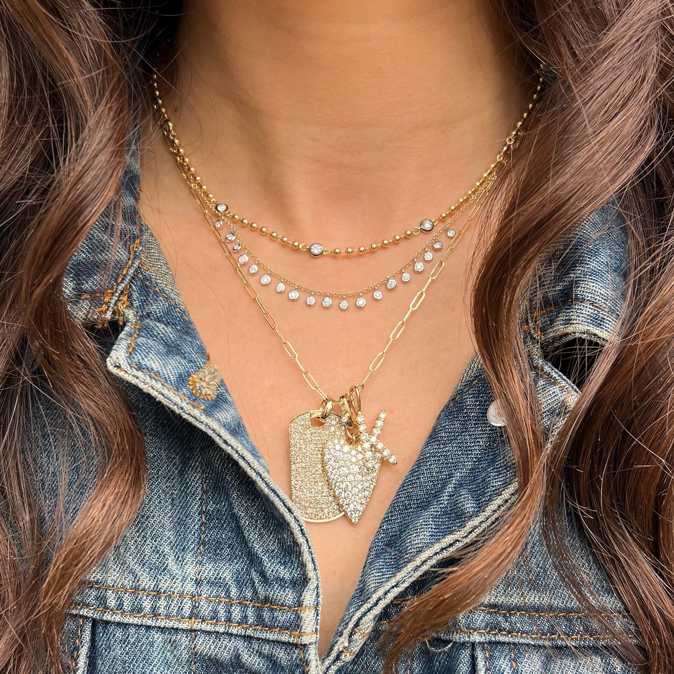 Diamond Station Necklace - Image 2