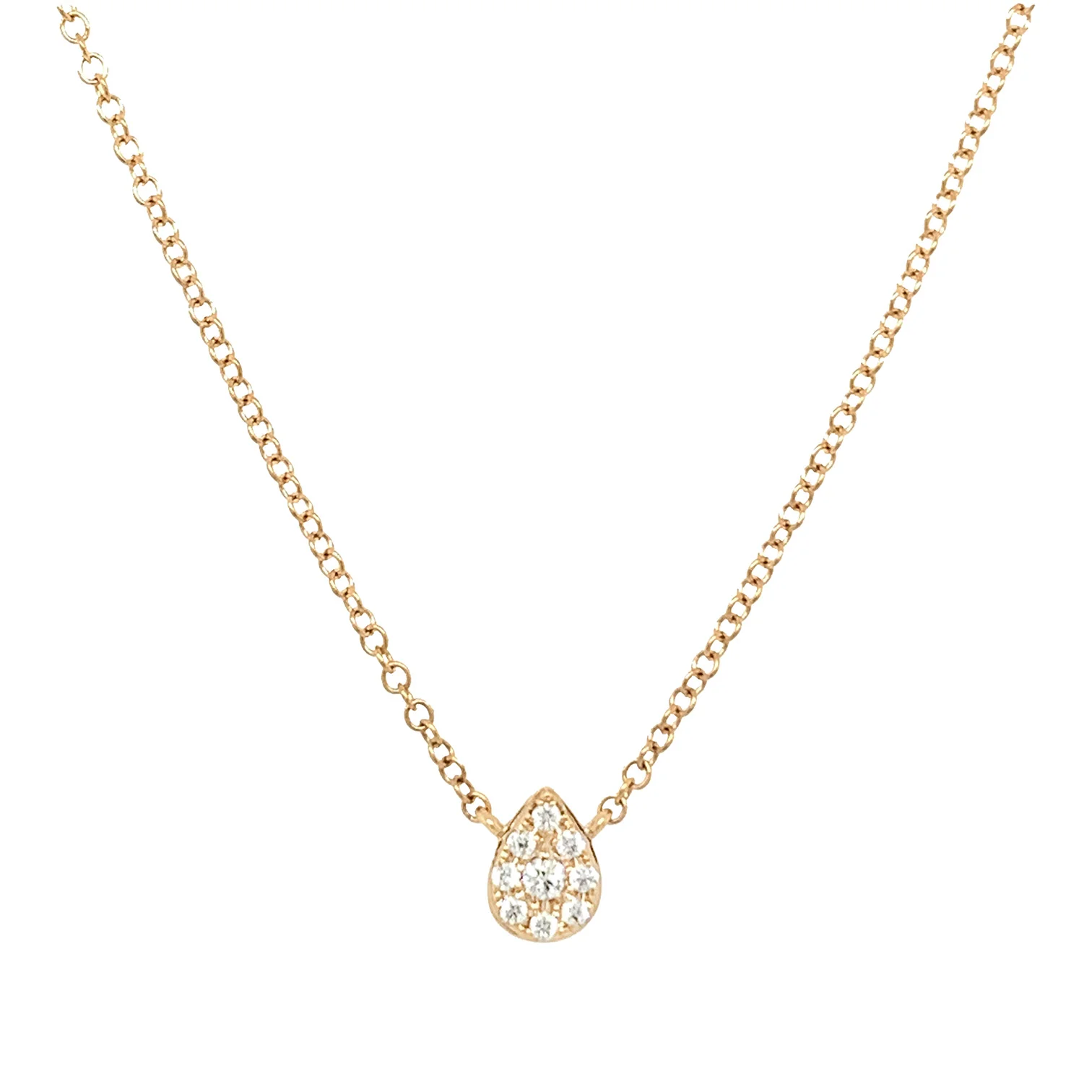 Diamond Teardrop Necklace