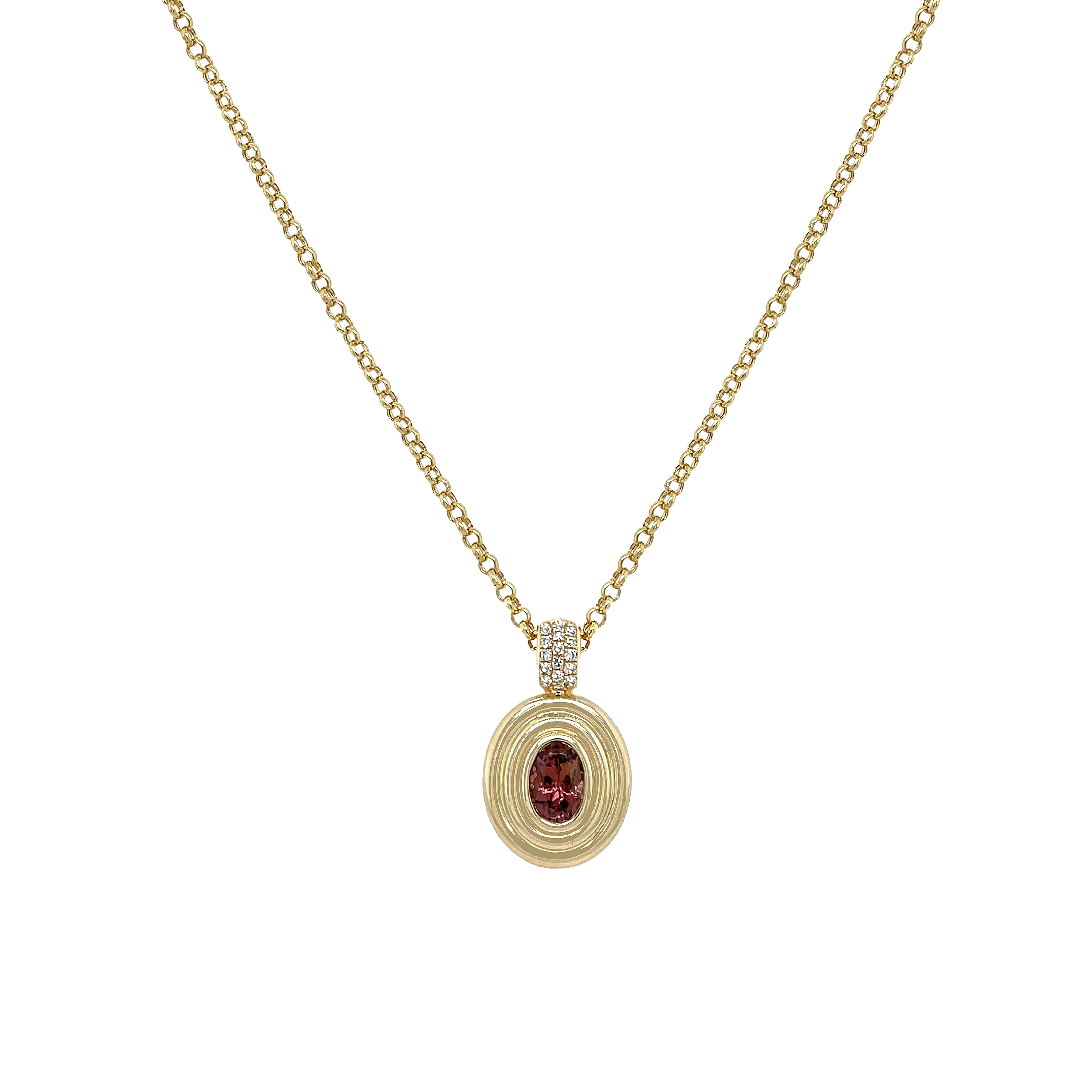Diamond & Tourmaline Necklace