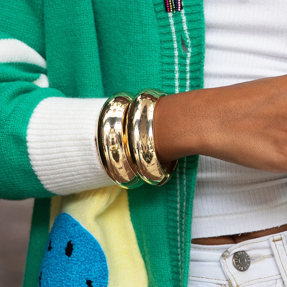 Domed Bangle Bracelet - Image 2