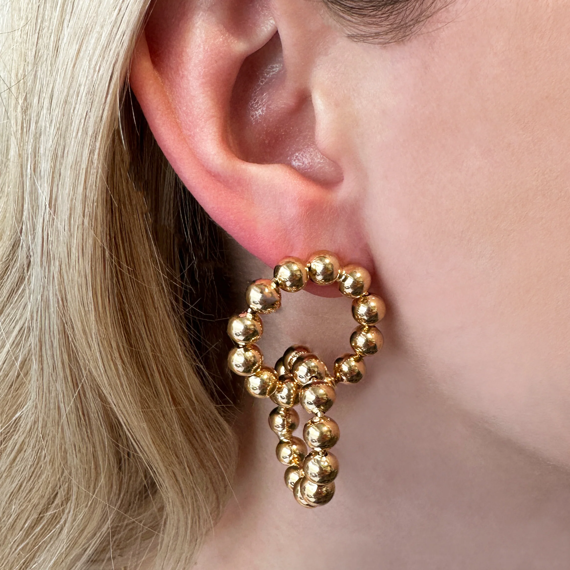Double Circle Earrings - Image 4
