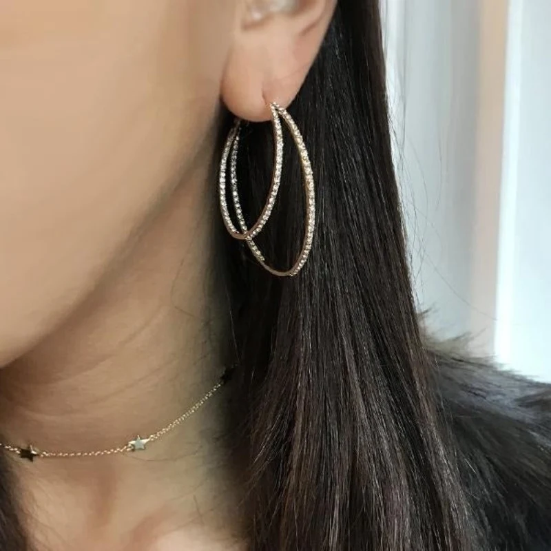 Double Hoop Earrings - Image 2
