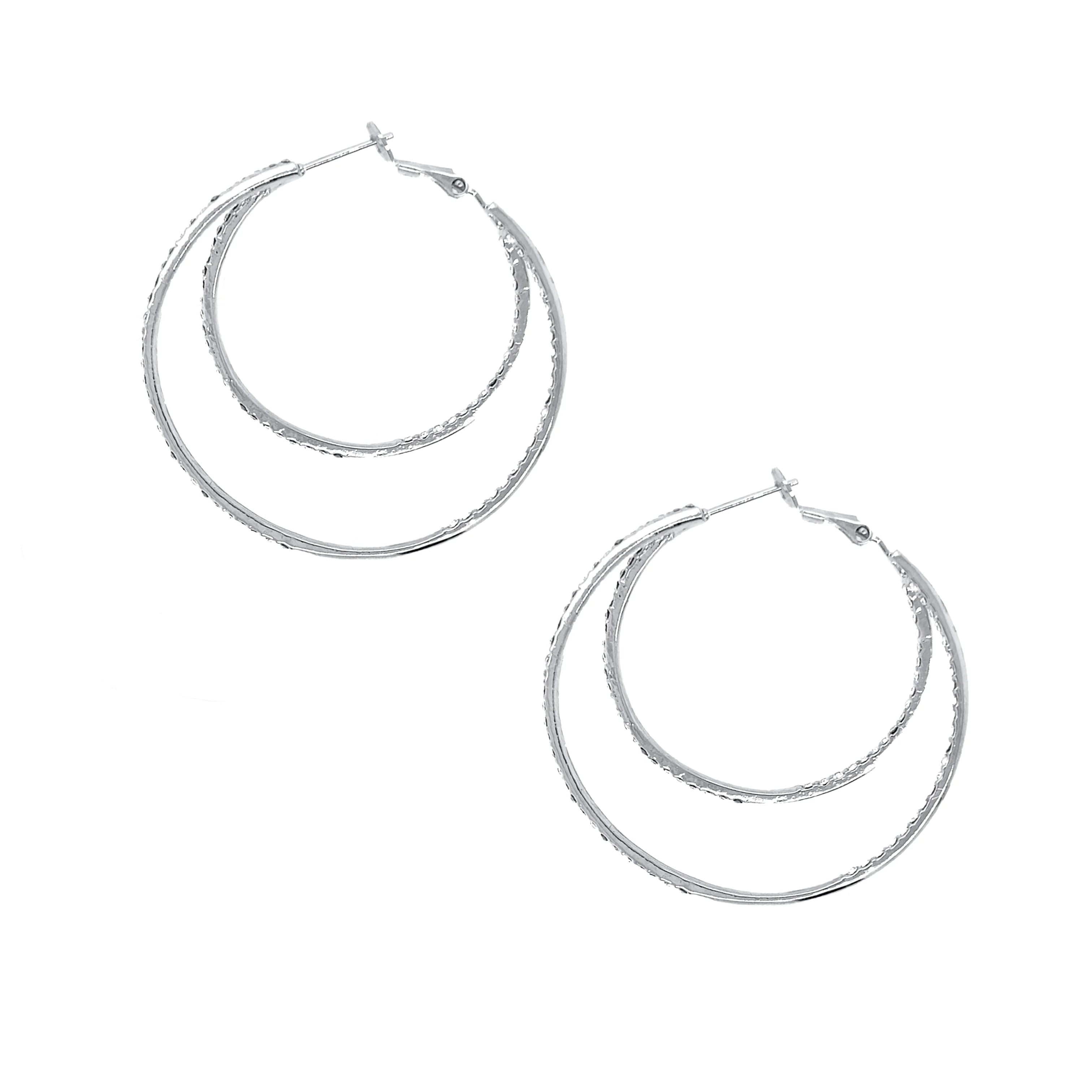 Double Hoop Earrings - Image 4